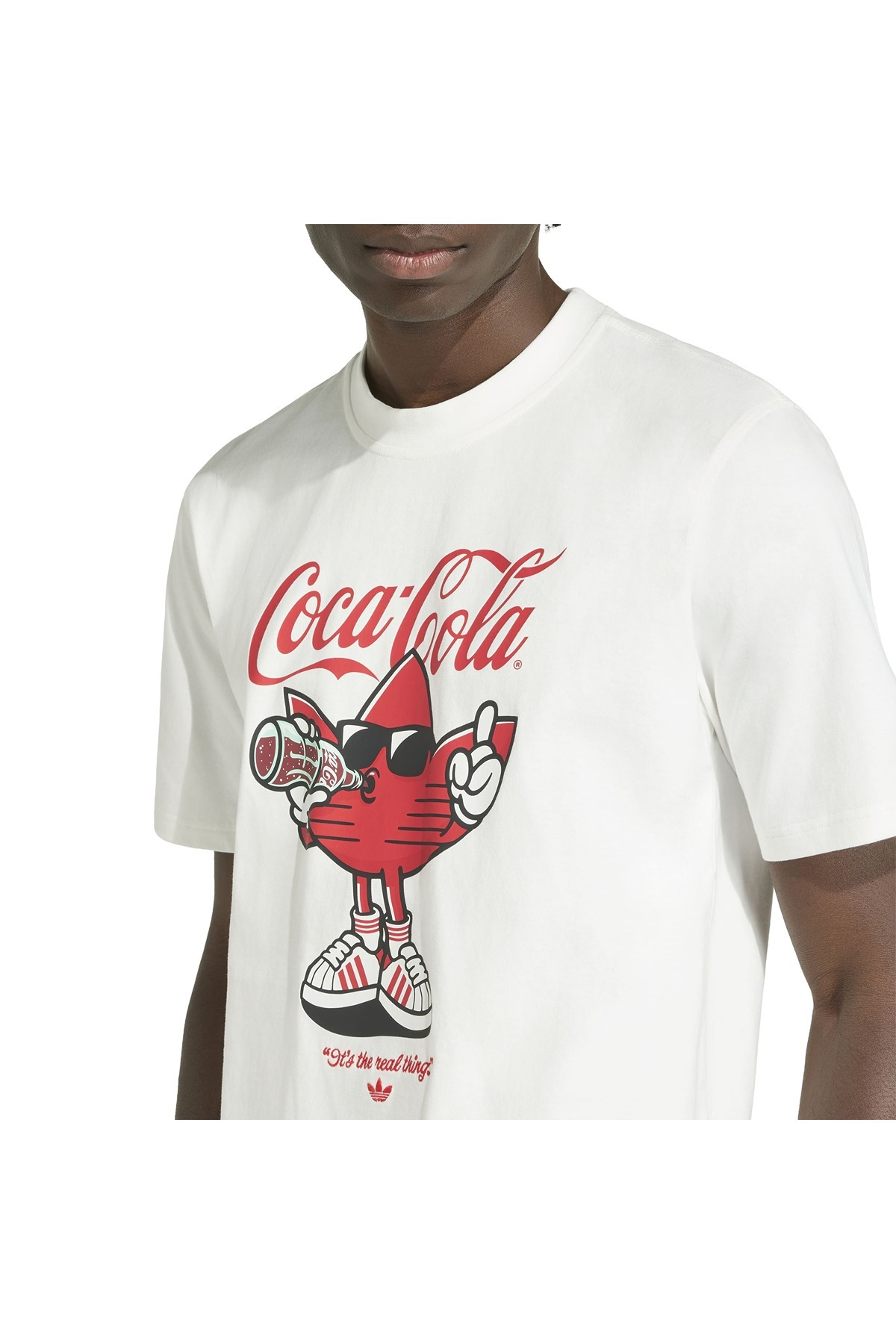 adidas Erkek  Beyaz  T-shirt CC TREFFIE TEE KY2109
