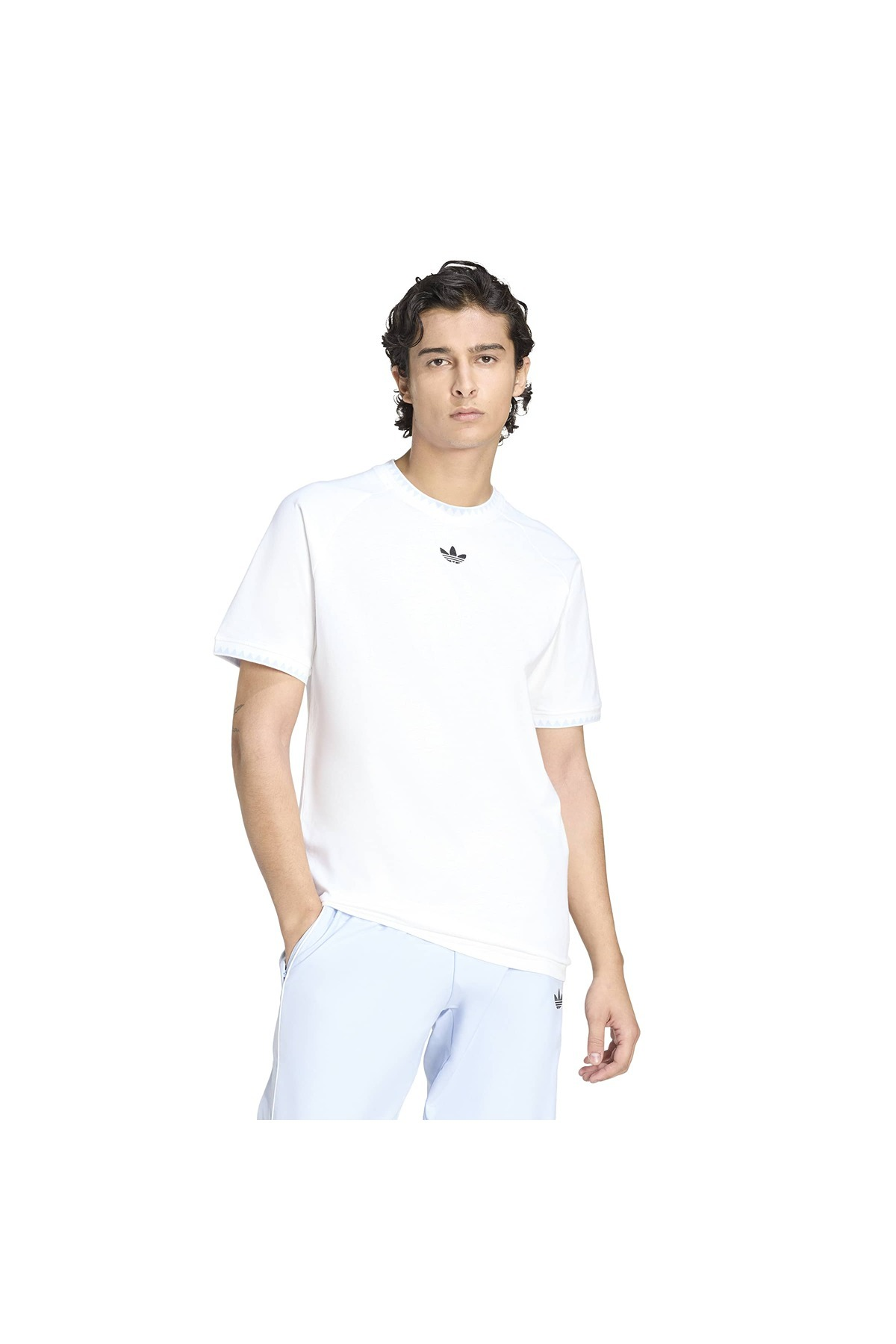 adidas Erkek  Beyaz  T-shirt CHEST STR SS T KC6448