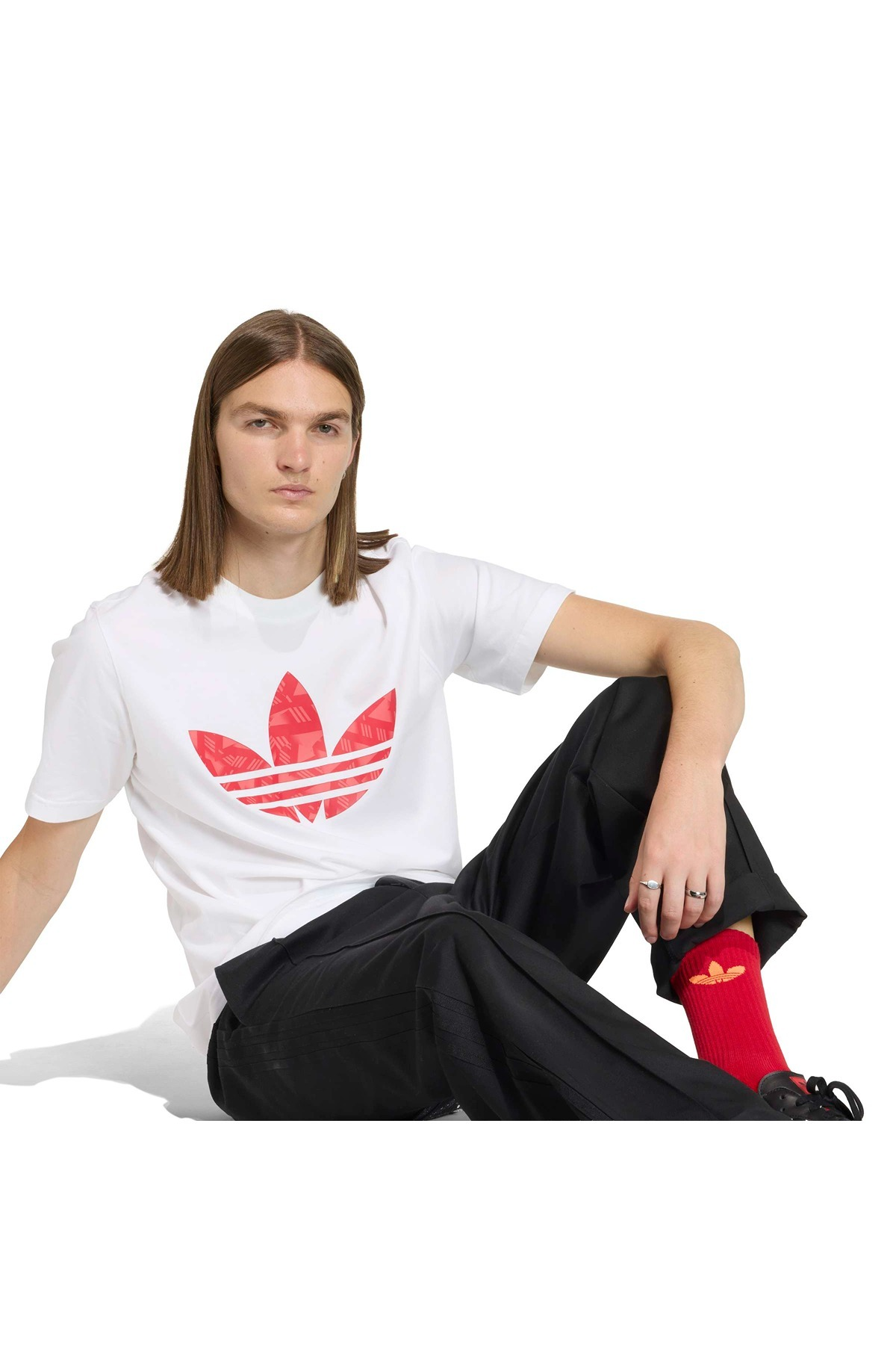 adidas Erkek  Beyaz  T-shirt GFX T KT0489