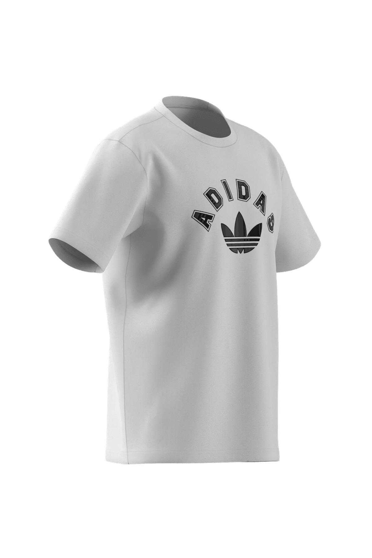 adidas Erkek  Beyaz  T-shirt GRAPHIC REG SS JV7752