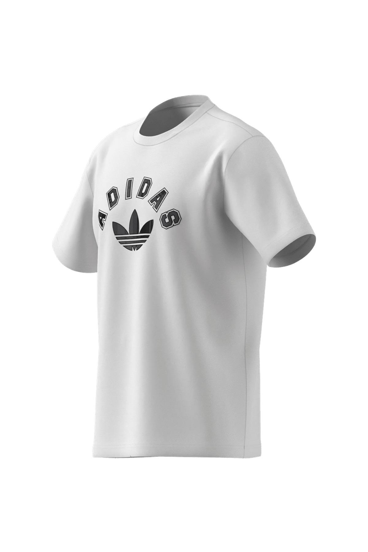 adidas Erkek  Beyaz  T-shirt GRAPHIC REG SS JV7752