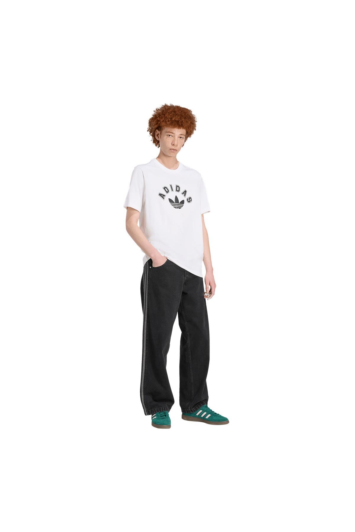 adidas Erkek  Beyaz  T-shirt GRAPHIC REG SS JV7752