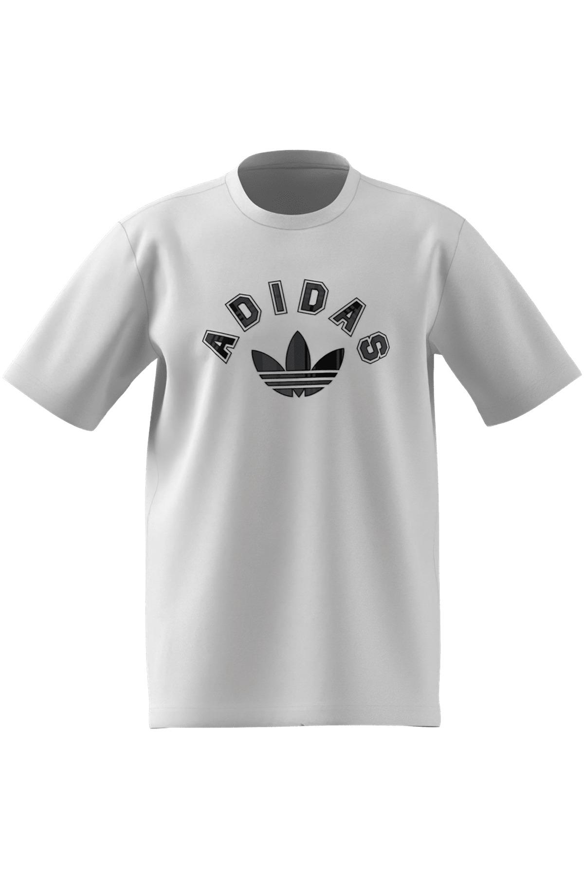 adidas Erkek  Beyaz  T-shirt GRAPHIC REG SS JV7752