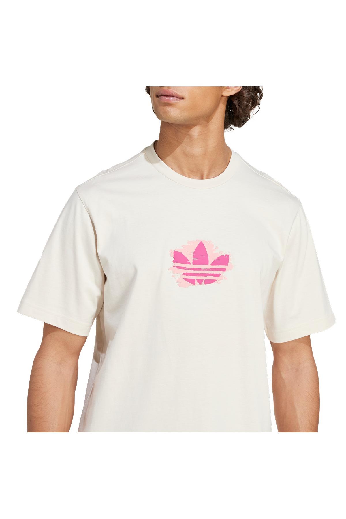 adidas Erkek  Beyaz  T-shirt GRAPHIC TEE KC4943