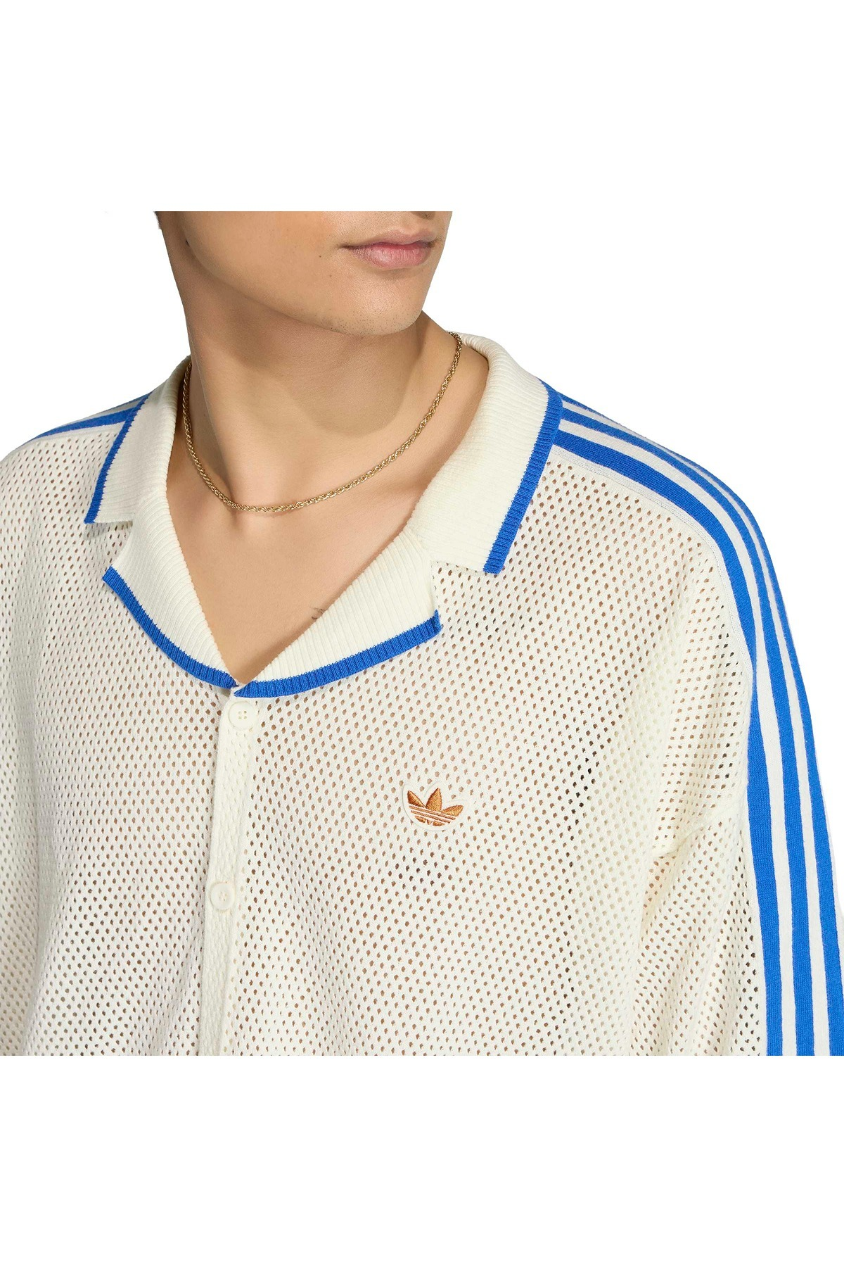 adidas Erkek  Beyaz  T-shirt KNITTED SHIRT KX1223
