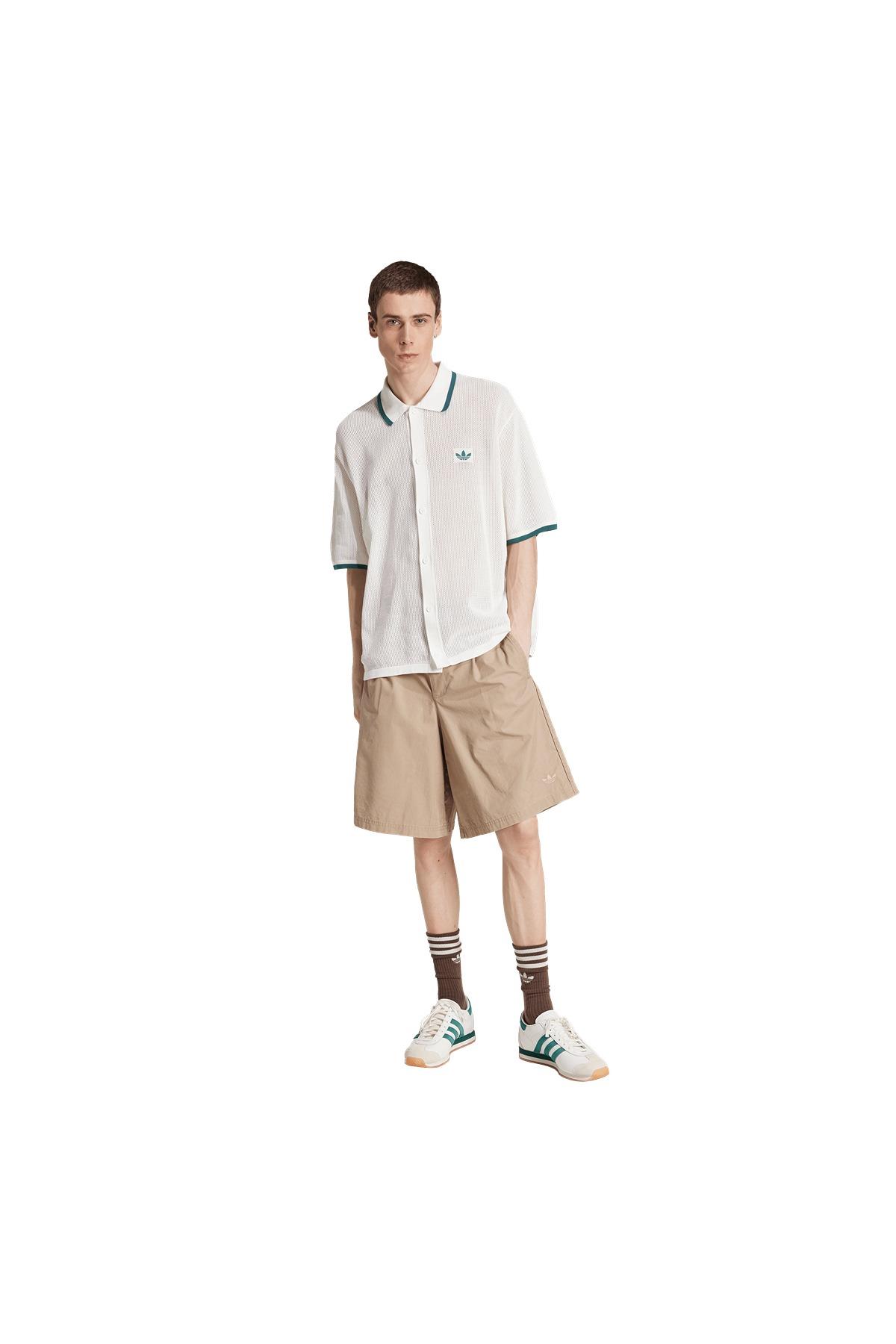 adidas Erkek  Beyaz  T-shirt KNITTED SHIRT KC3526