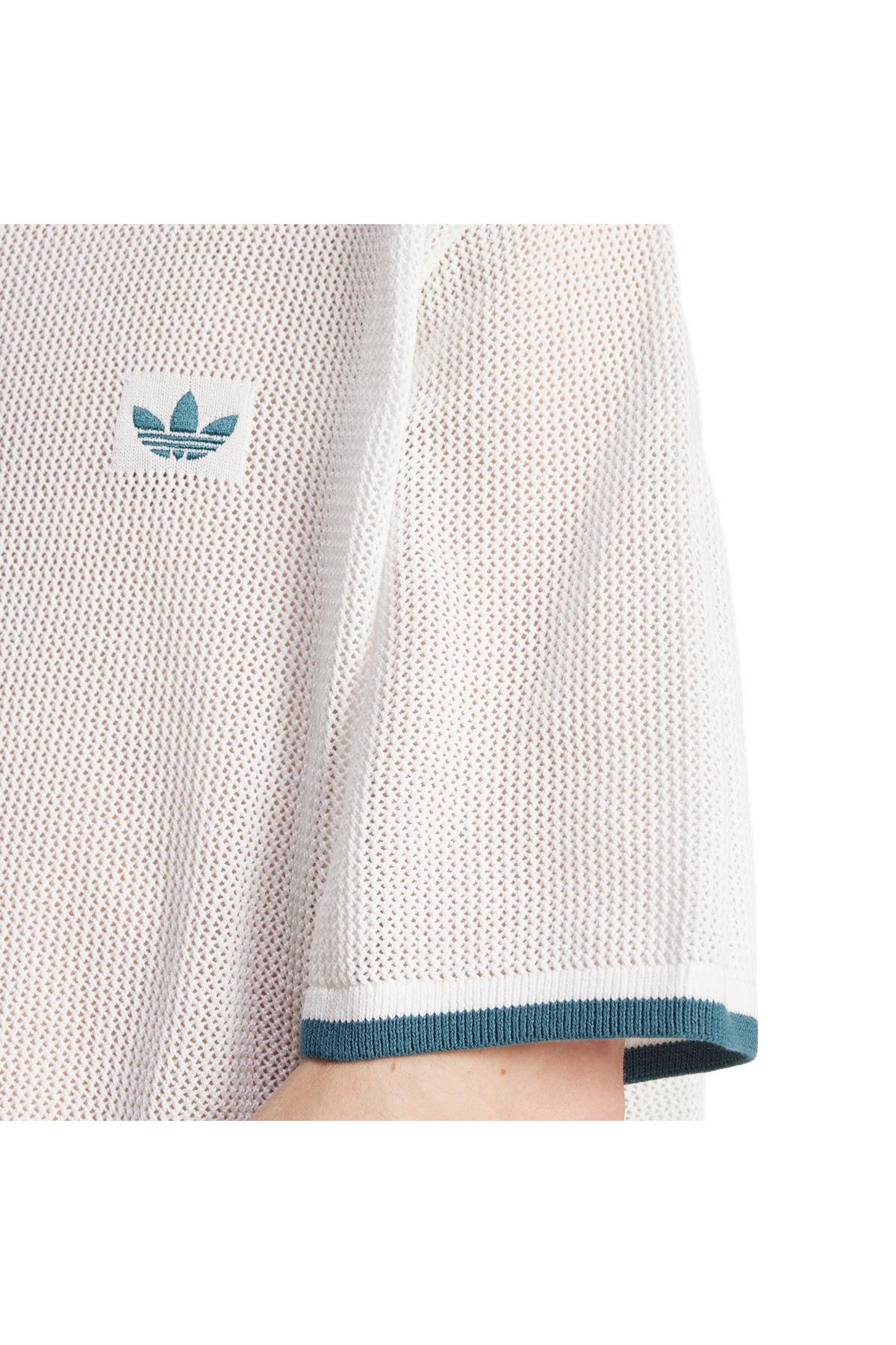 adidas Erkek  Beyaz  T-shirt KNITTED SHIRT KC3526