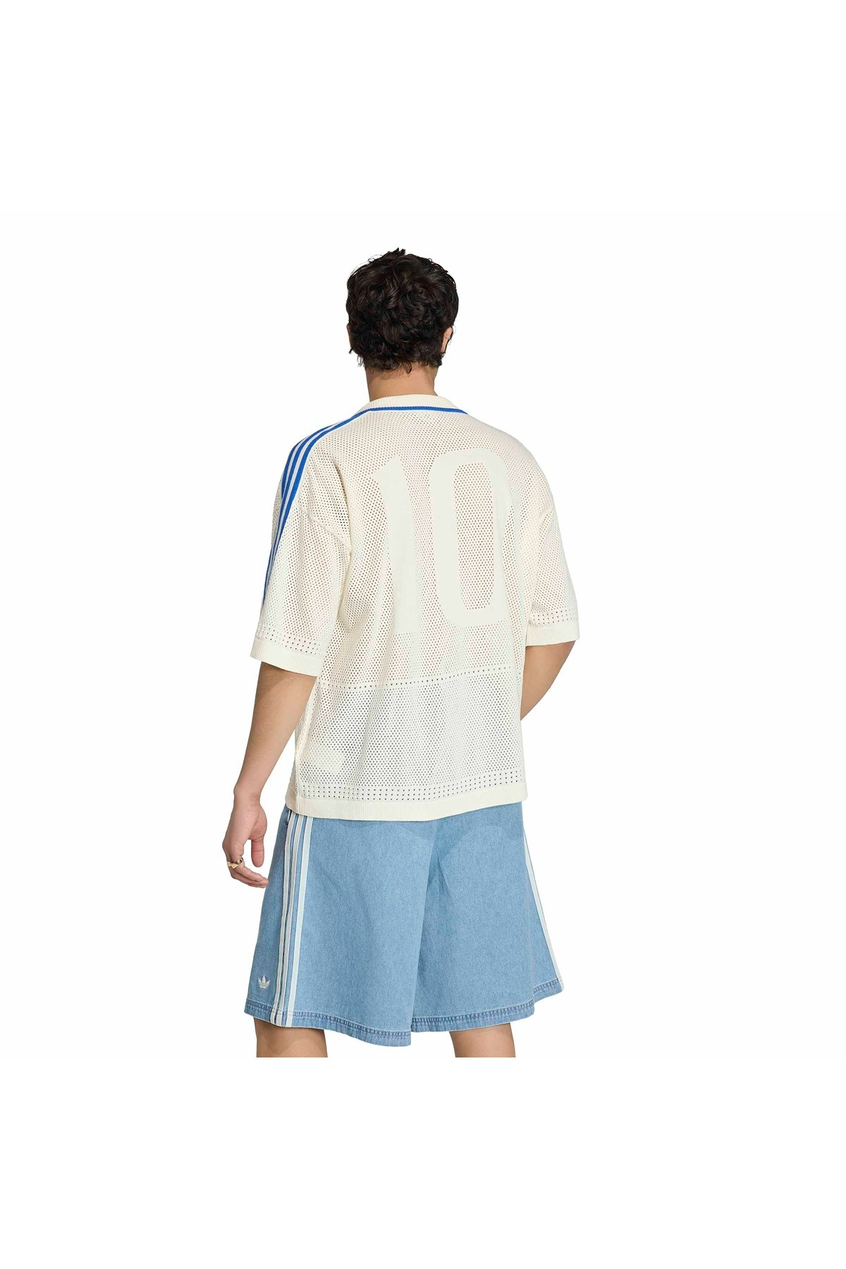 adidas Erkek  Beyaz  T-shirt KNITTED SHIRT KX1223