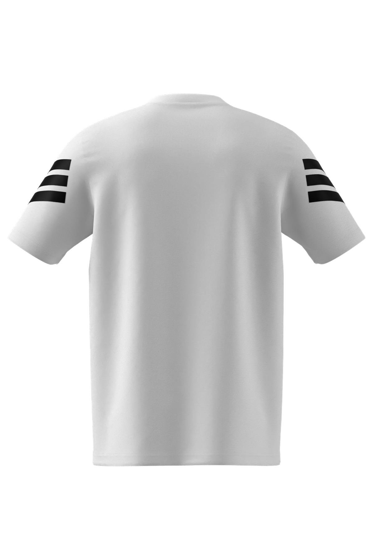 adidas Erkek  Beyaz  T-shirt M FI 3S REG T JD4880