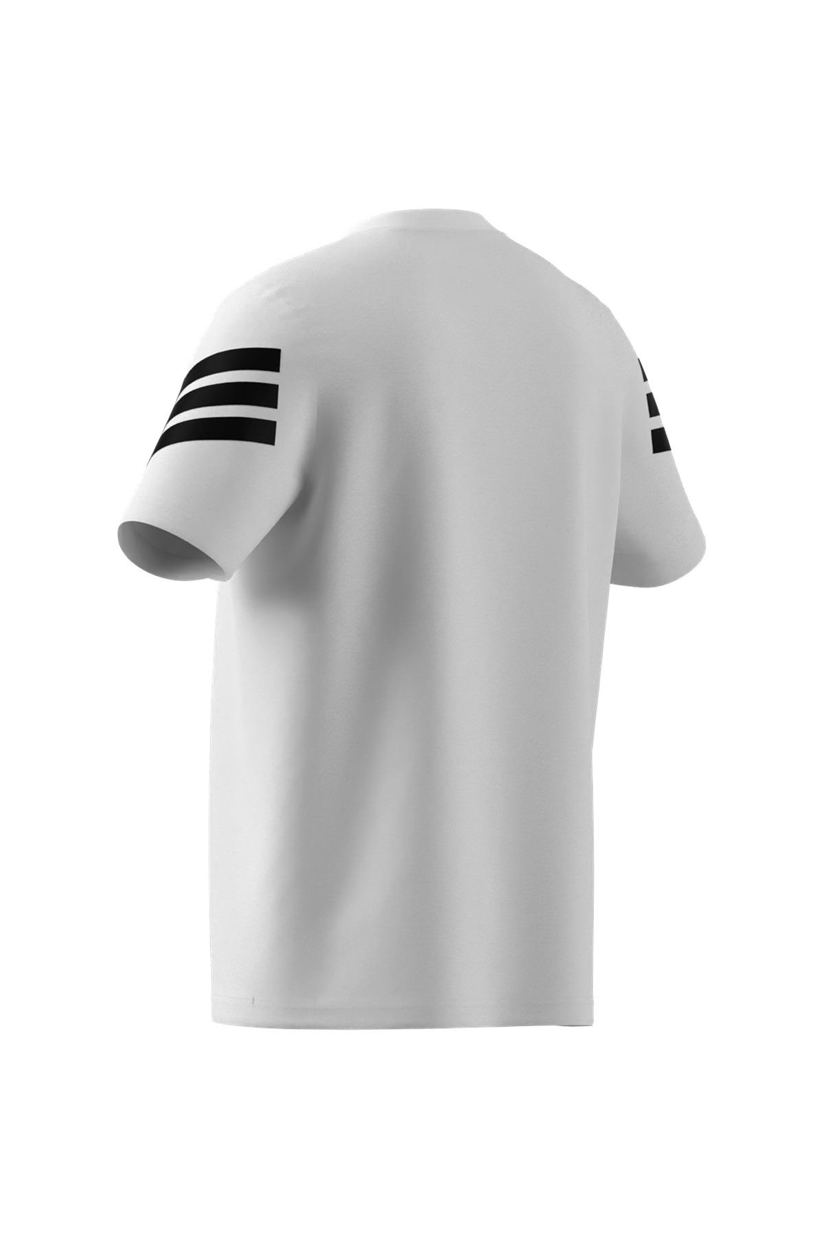 adidas Erkek  Beyaz  T-shirt M FI 3S REG T JD4880