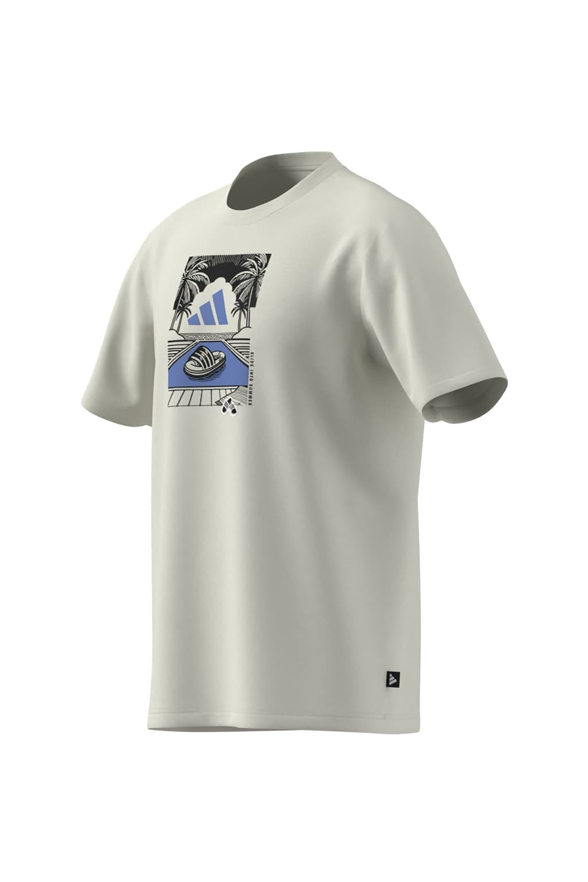 adidas Erkek Beyaz  T-shirt M S SLIDE RX T JZ5001