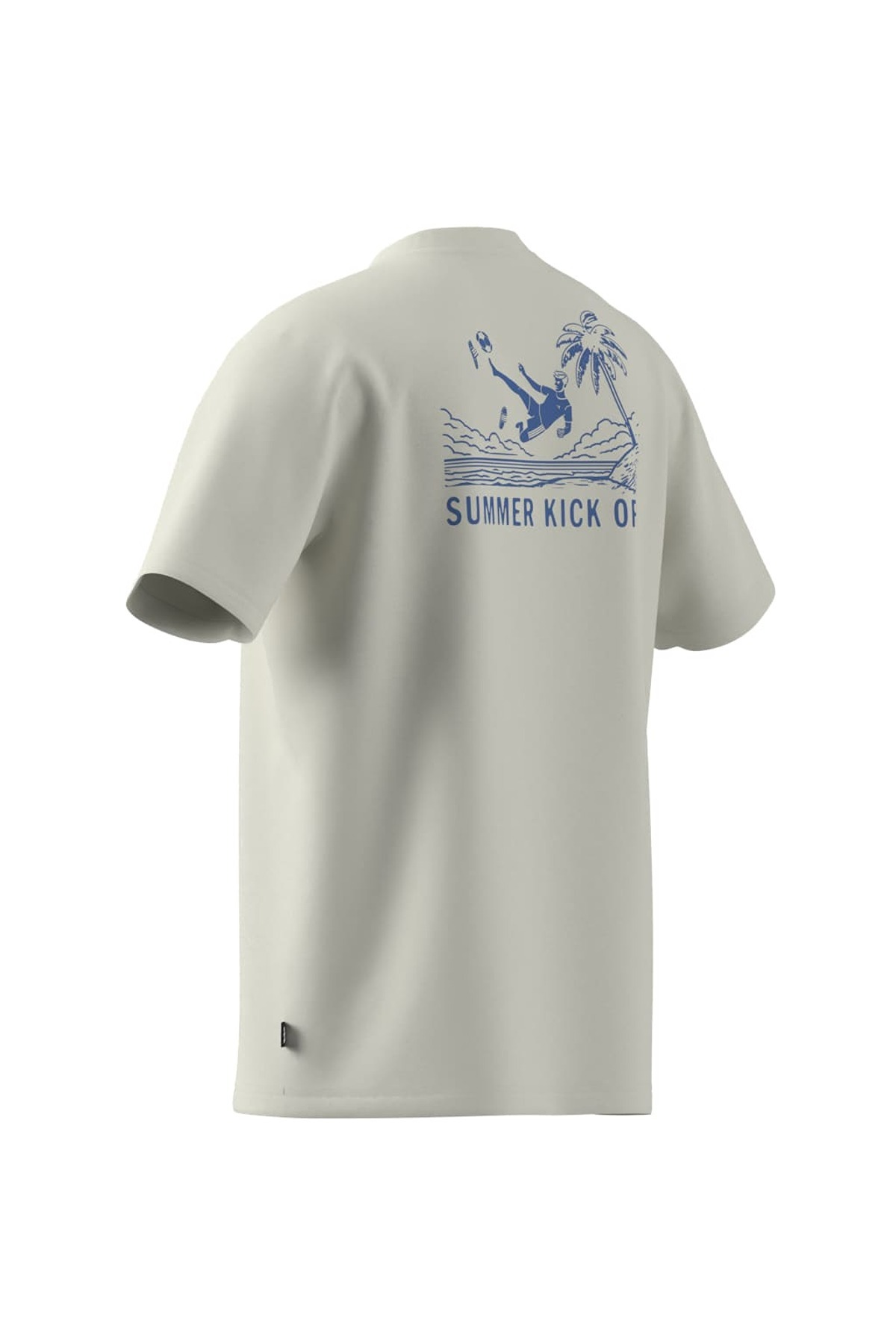 adidas Erkek  Beyaz  T-shirt M S SLIDE SP PT JZ5000