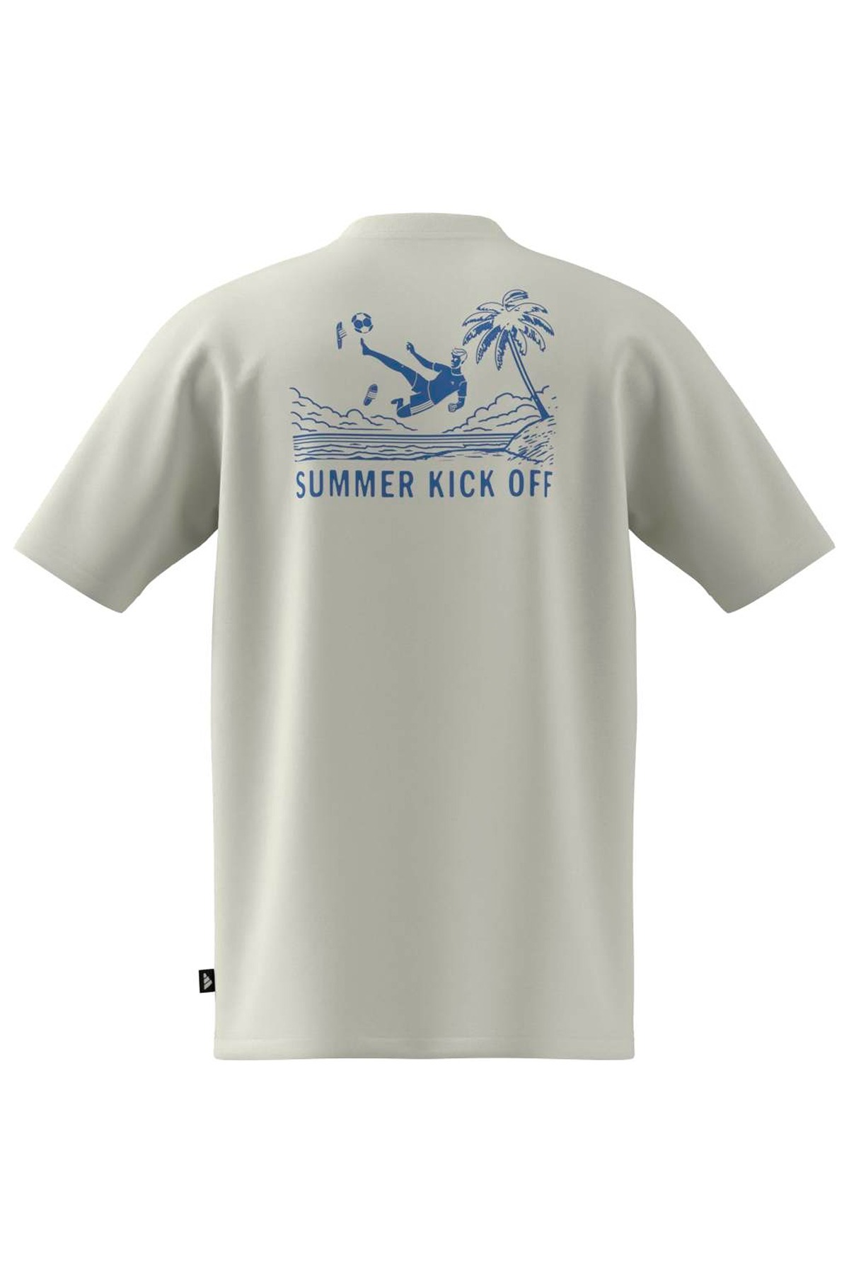 adidas Erkek  Beyaz  T-shirt M S SLIDE SP PT JZ5000