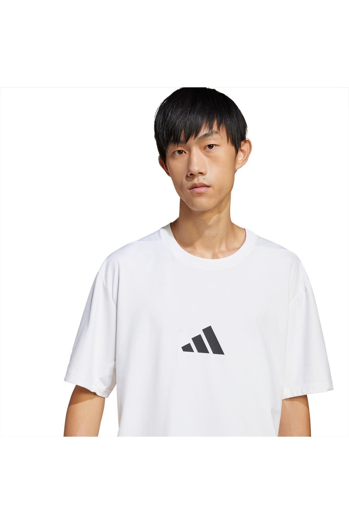 adidas Erkek  Beyaz  T-shirt M Z.N.E. TEE LO JC5482