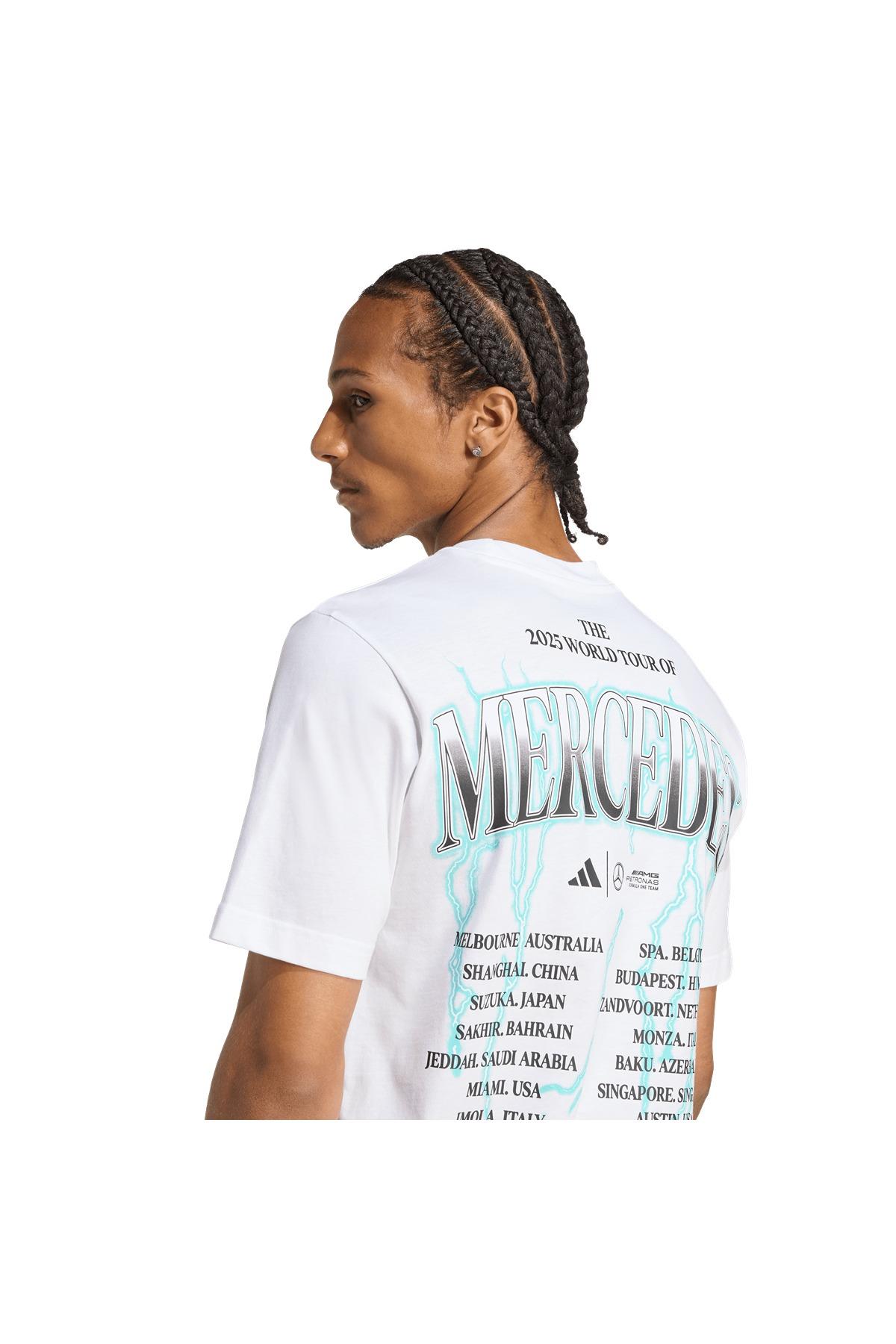 adidas Erkek  Beyaz  T-shirt MER GFXT G3W M KH1084