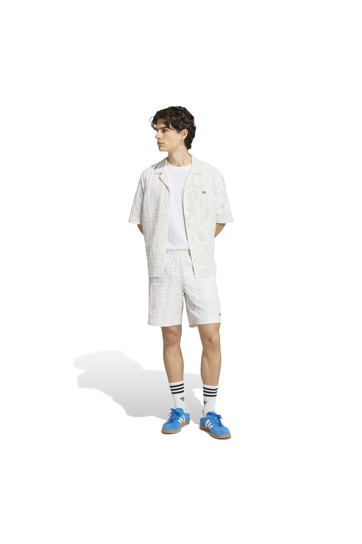 adidas Erkek  Beyaz  T-shirt RESORT SHIRT KX1226