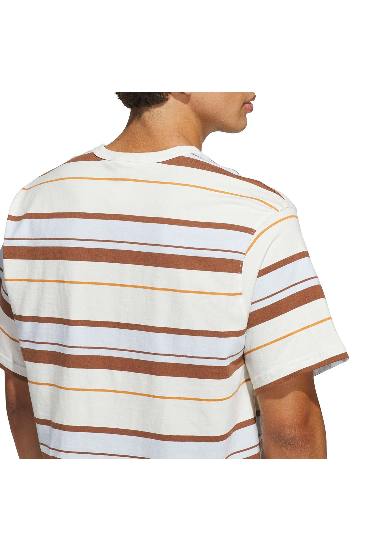 adidas Erkek  Beyaz  T-shirt STRIPE TEE KX1267