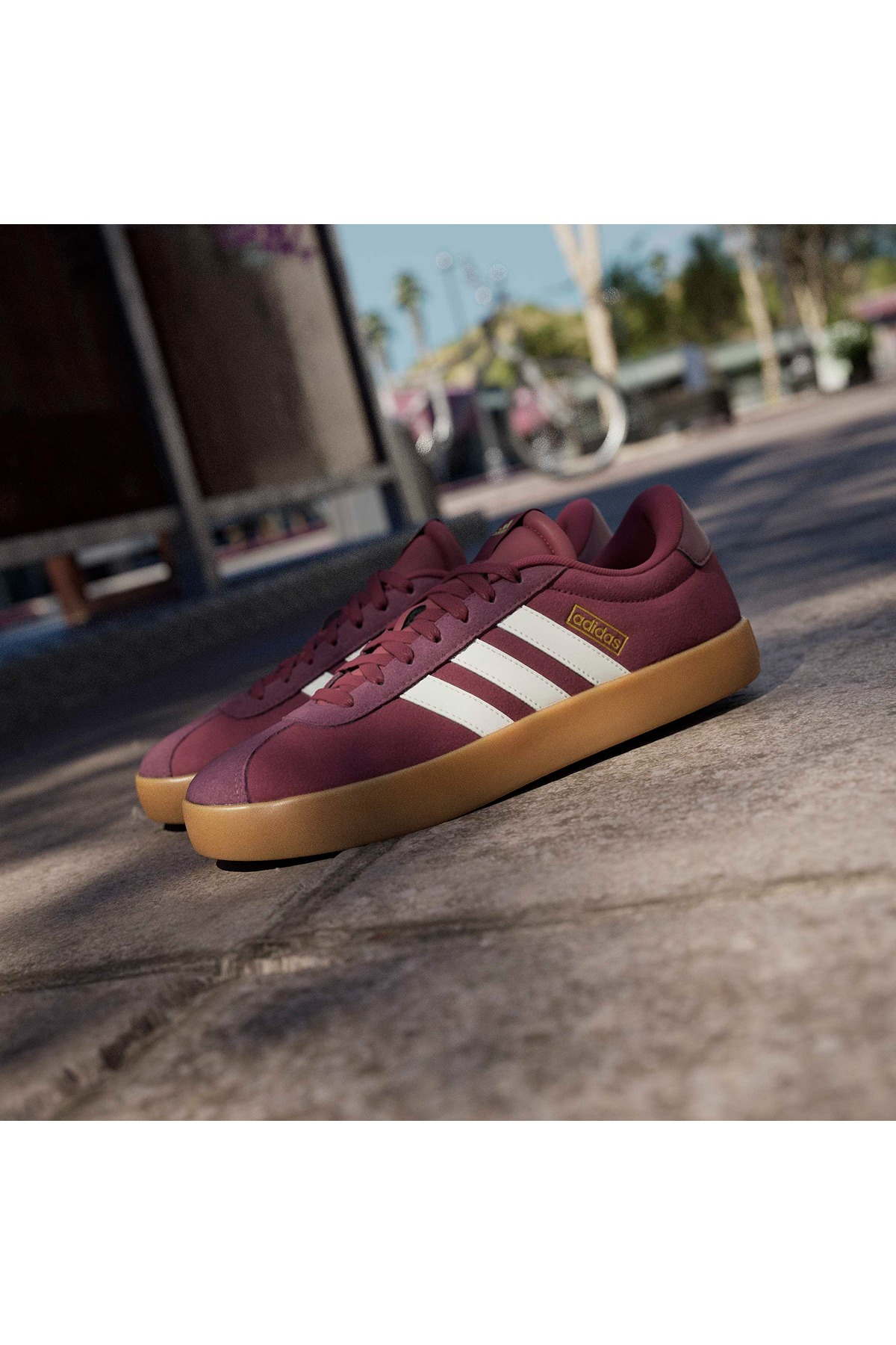 adidas Erkek  Bordo  Yürüyüş Ayakkabısı VL COURT 3.0 IH4039
