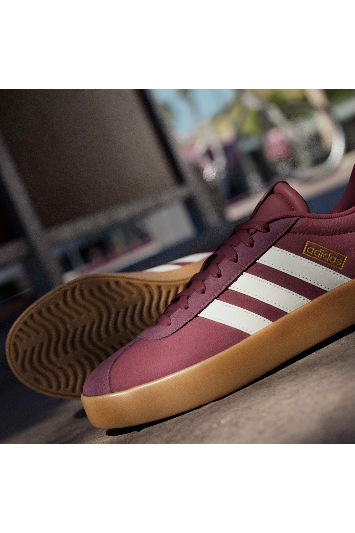 adidas Erkek  Bordo  Yürüyüş Ayakkabısı VL COURT 3.0 IH4039