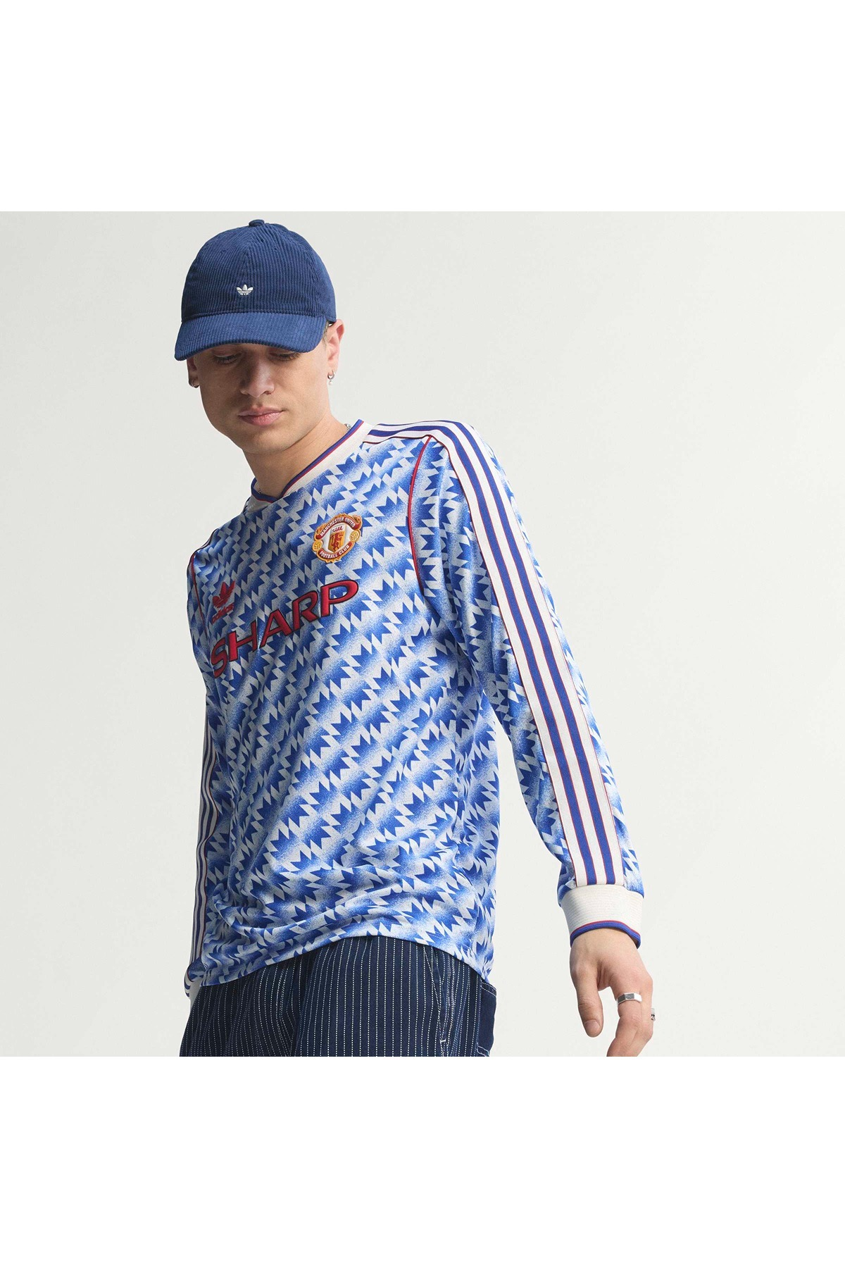 adidas Erkek  Çok renkli  Sweatshirt MUFC A JSY 90 L JM5498