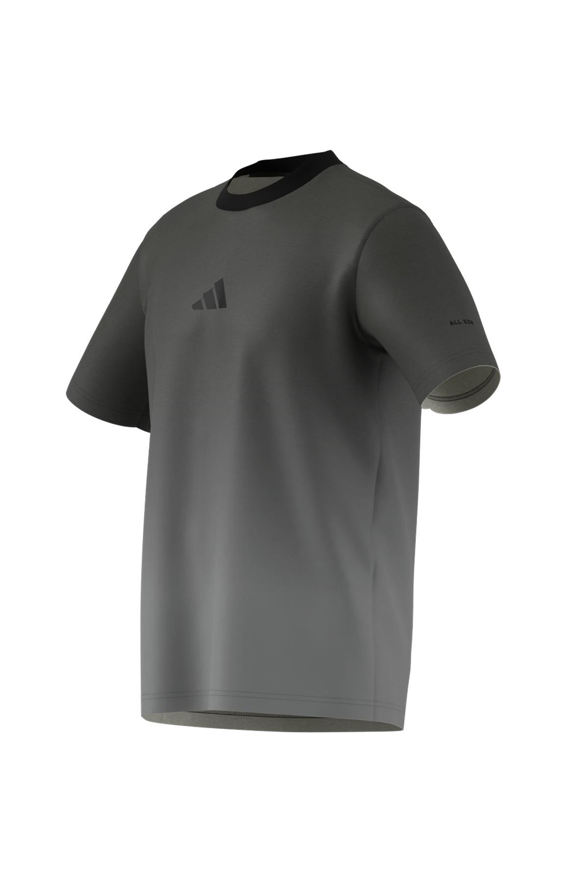 adidas Erkek  Gri  T-shirt M A SZN DDYE T JJ3694