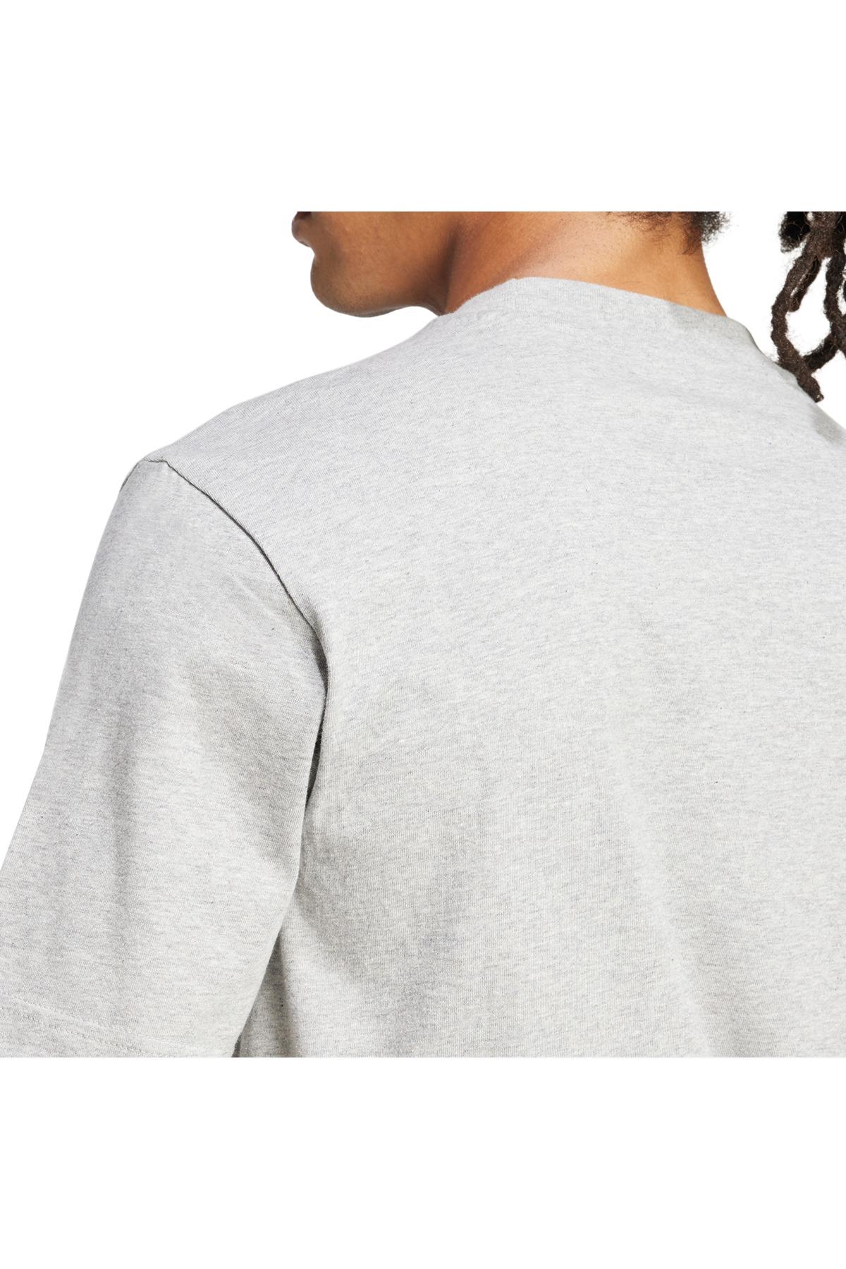 adidas Erkek  Gri  T-shirt M SL SJ T JF1091