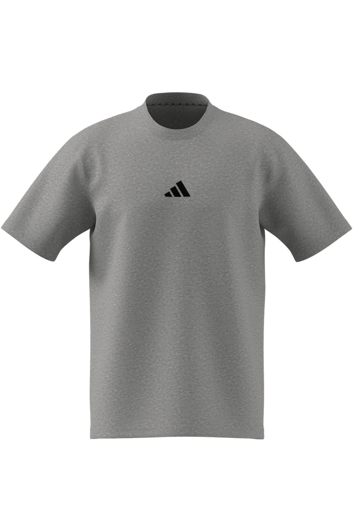 adidas Erkek  Gri  T-shirt M SL SJ T JF1091