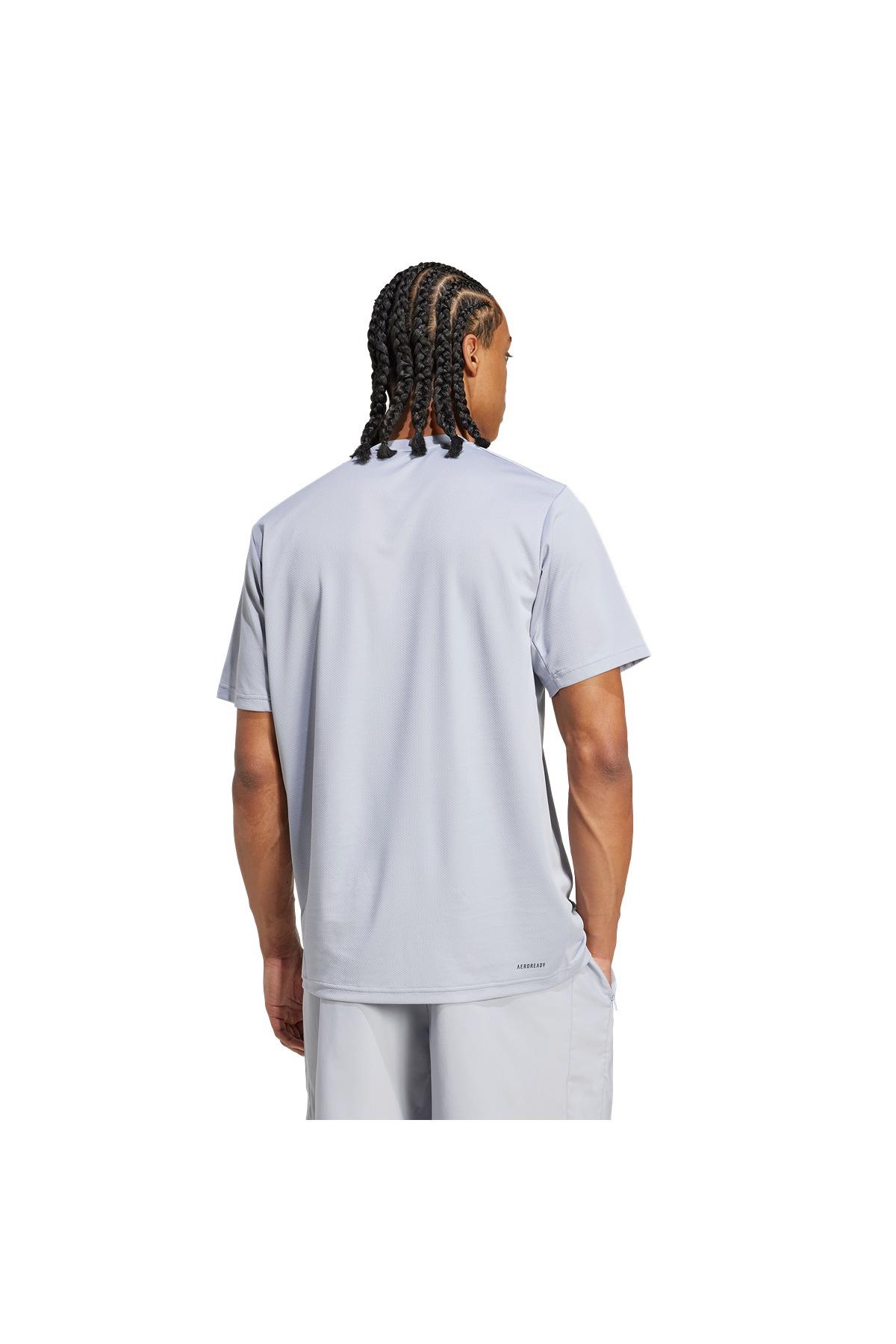adidas Erkek  Gri  T-shirt TR-ES BASE T JX2725