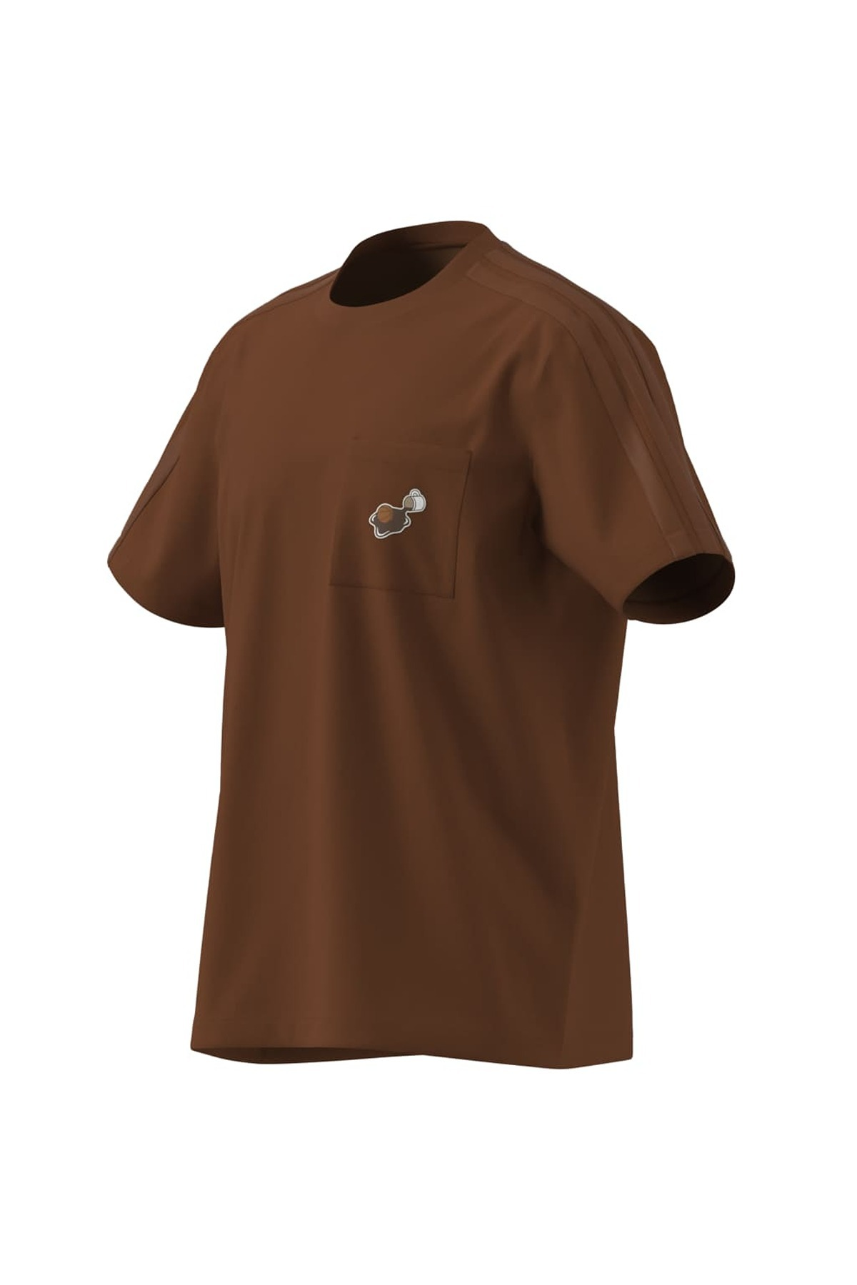adidas Erkek Kahverengi  T-shirt M COFFEE PKT T KB4842