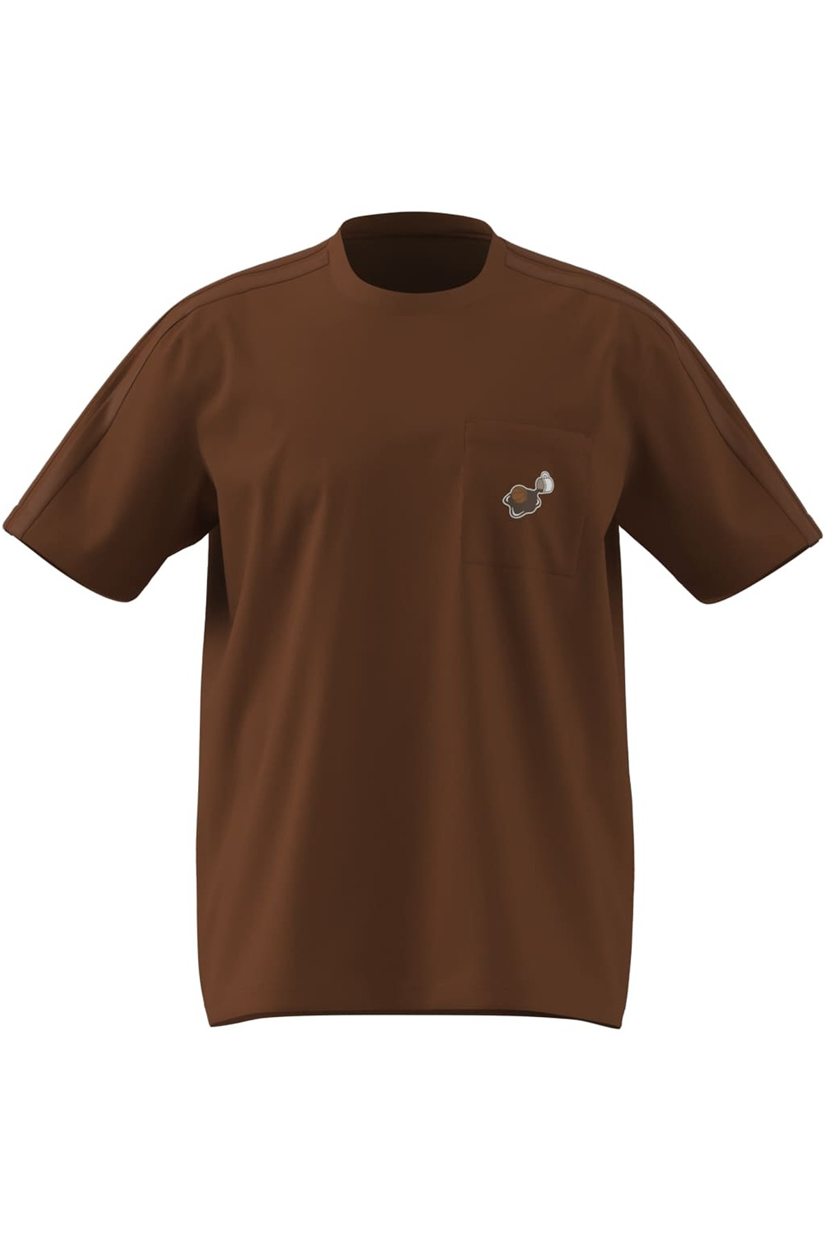 adidas Erkek Kahverengi  T-shirt M COFFEE PKT T KB4842