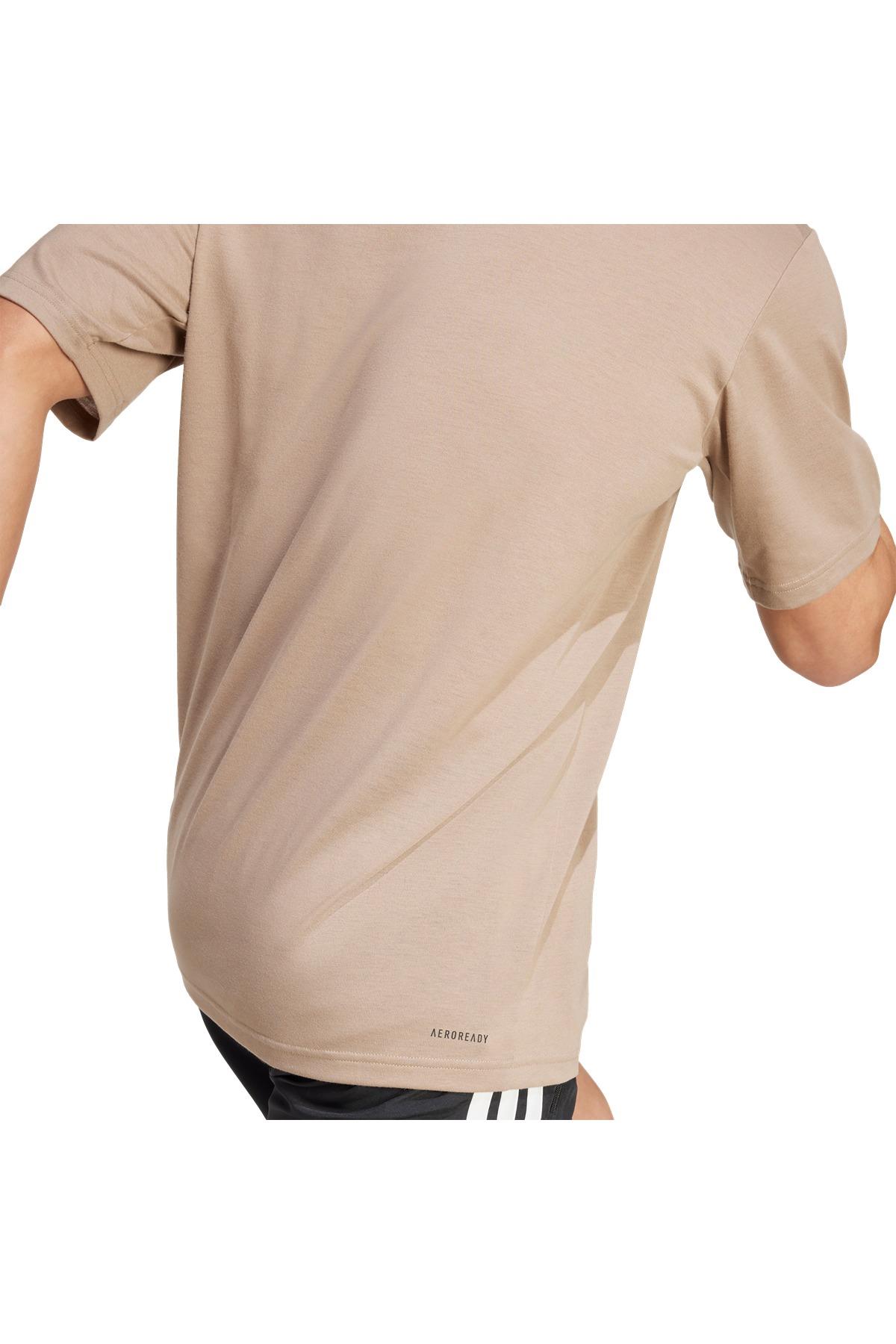 adidas Erkek  Kahverengi  T-shirt TR-ES FR T JW7438