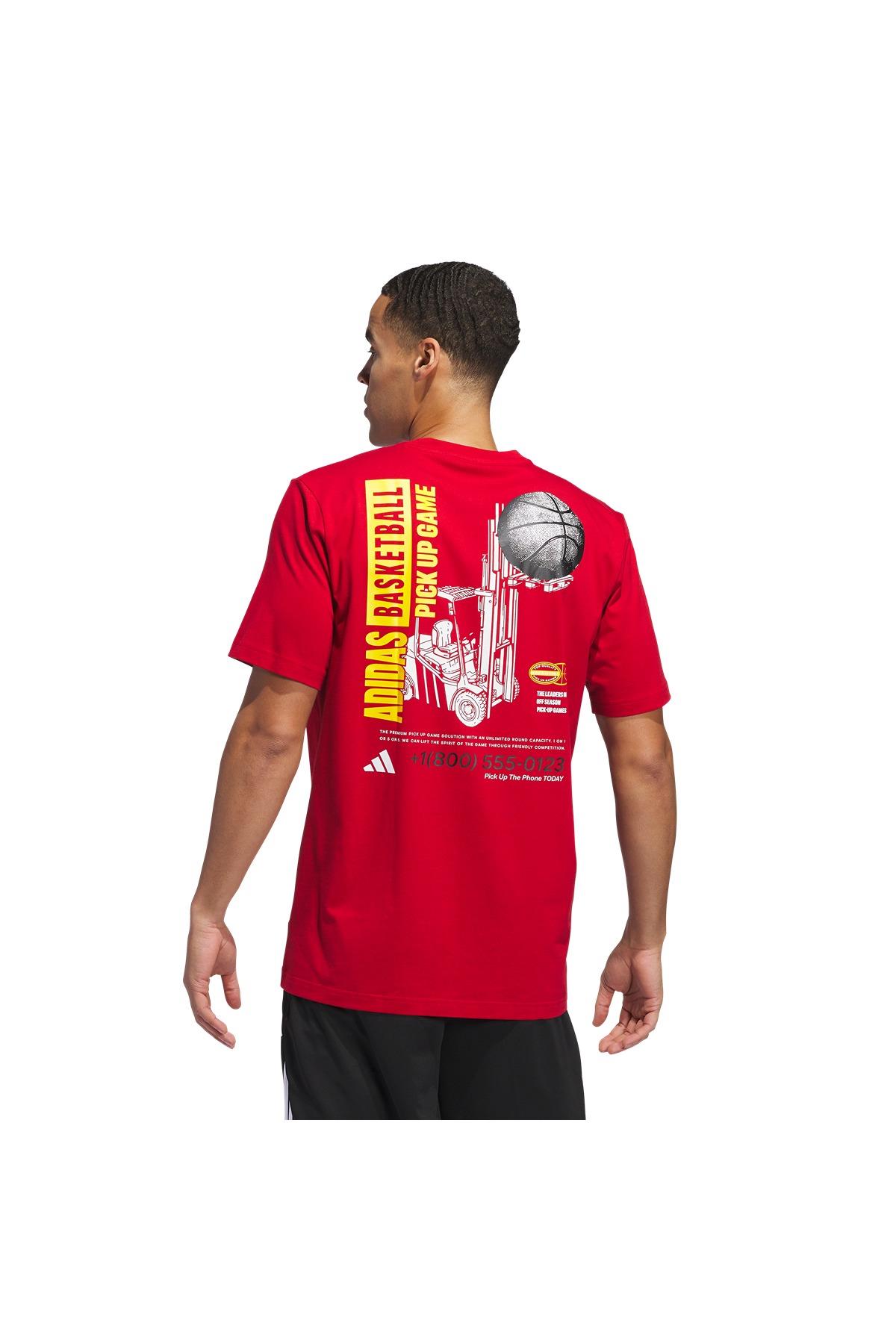 adidas Erkek  Kırmızı  T-shirt SUM NOVELTY T 1 JI7106
