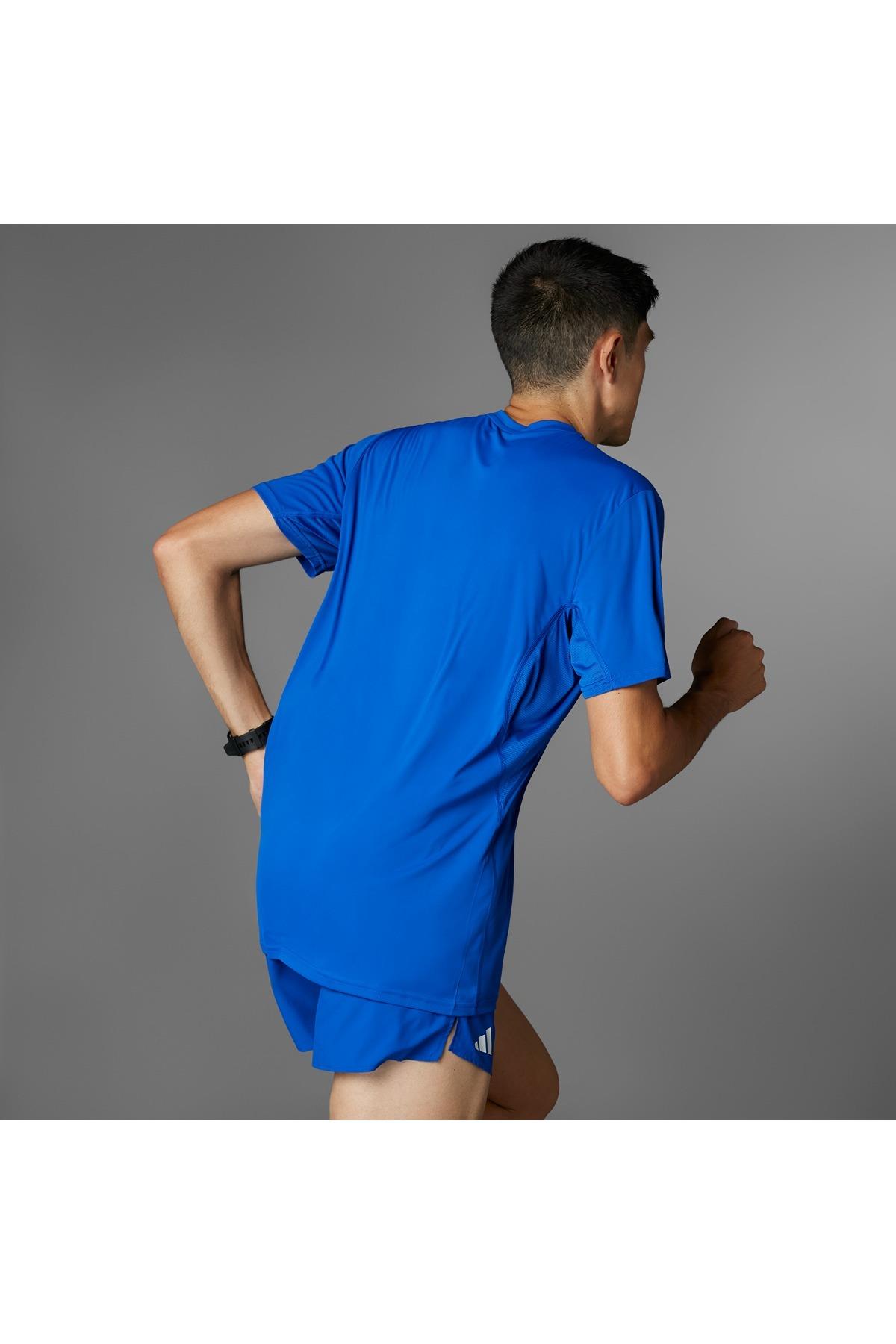 adidas Erkek  Mavi  T-shirt ADIZERO E TEE IT1469