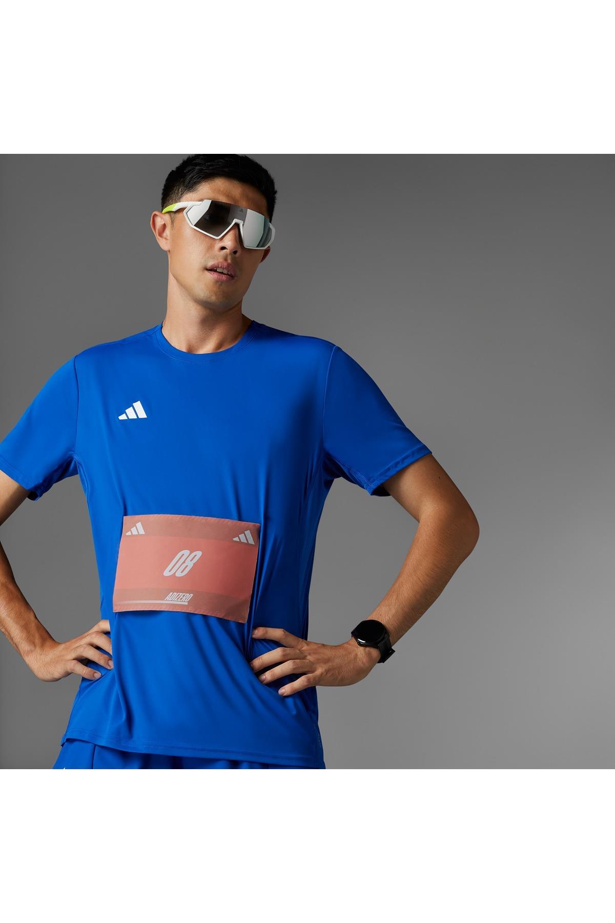 adidas Erkek  Mavi  T-shirt ADIZERO E TEE IT1469