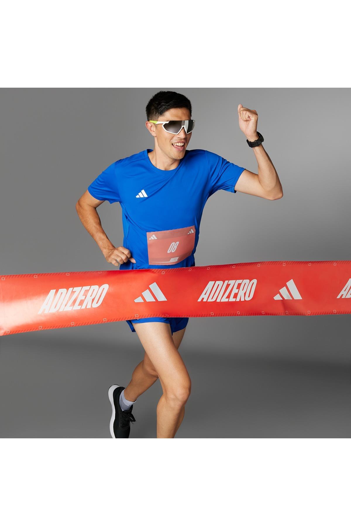 adidas Erkek  Mavi  T-shirt ADIZERO E TEE IT1469
