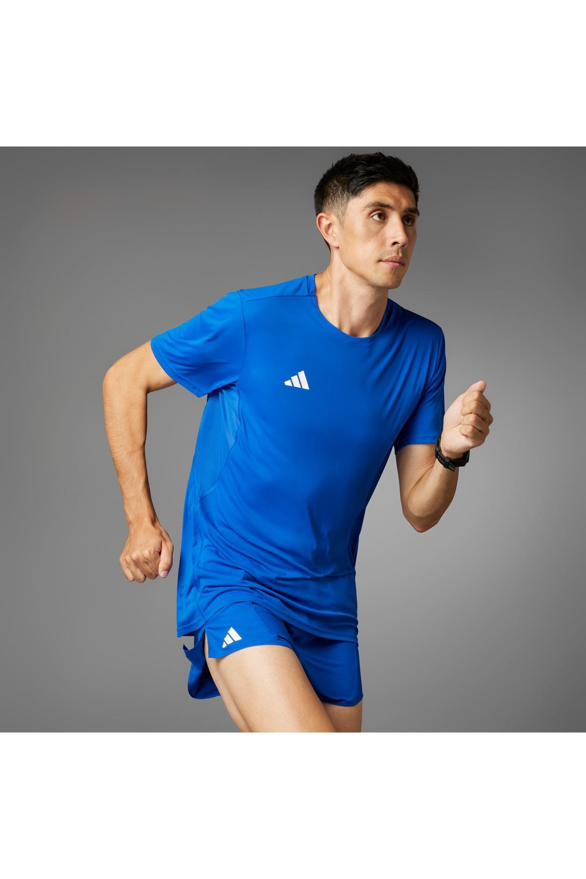 adidas Erkek  Mavi  T-shirt ADIZERO E TEE IT1469