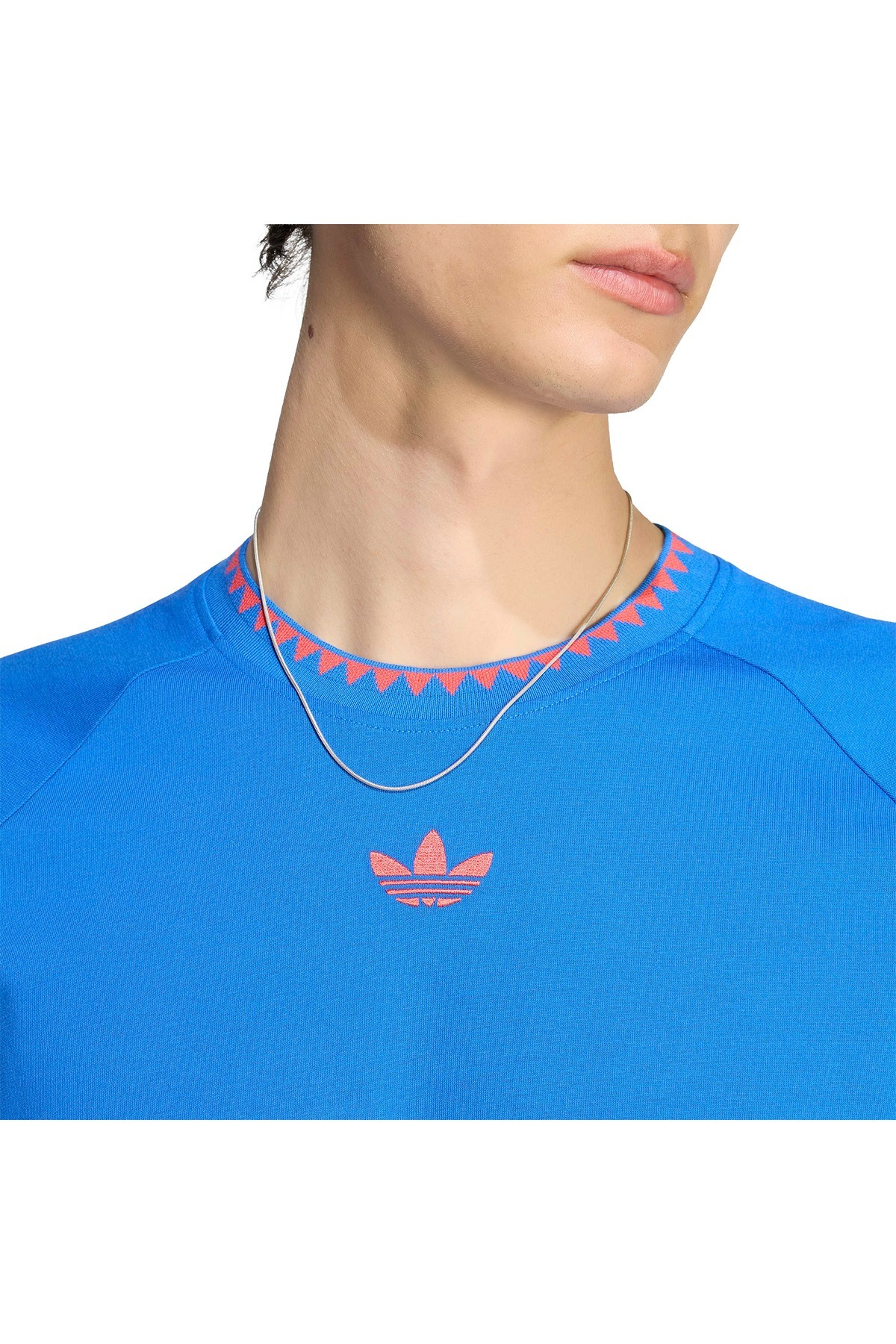 adidas Erkek  Mavi  T-shirt CHEST STR SS T KC6447