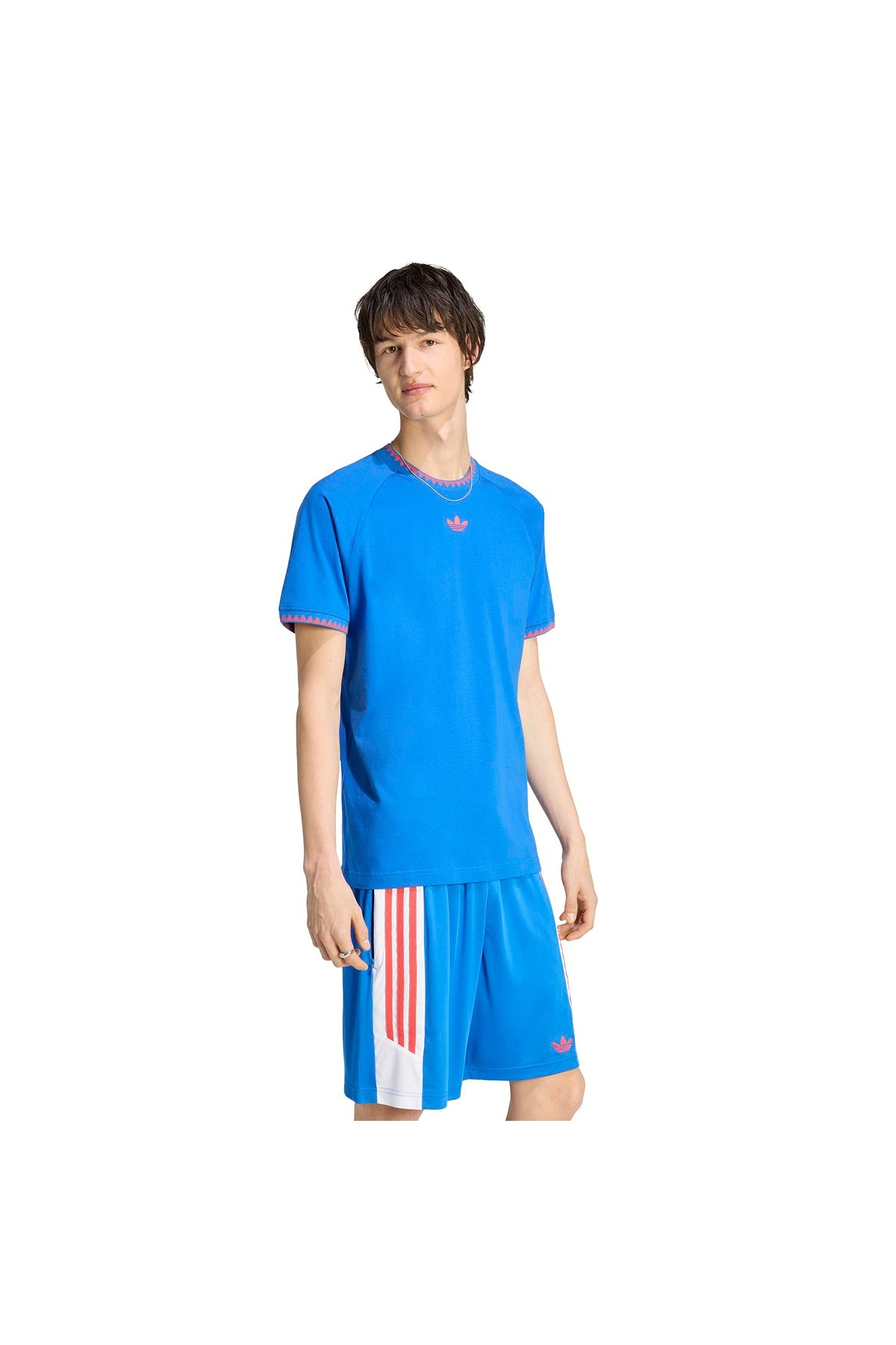 adidas Erkek  Mavi  T-shirt CHEST STR SS T KC6447