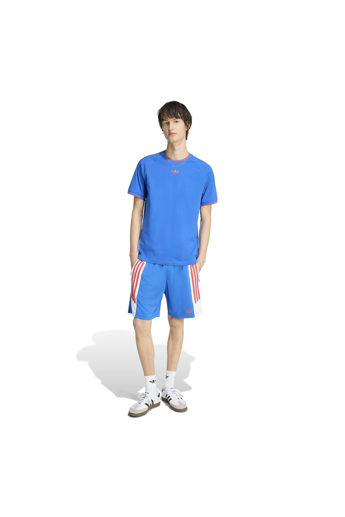 adidas Erkek  Mavi  T-shirt CHEST STR SS T KC6447