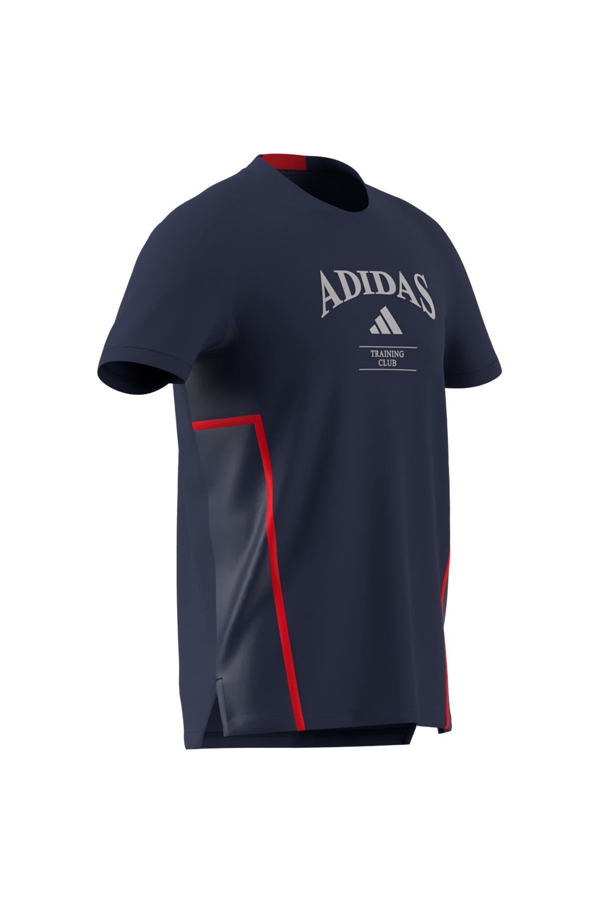 adidas Erkek  Mavi  T-shirt D4T HERITAGE TEE Mavi JI6353