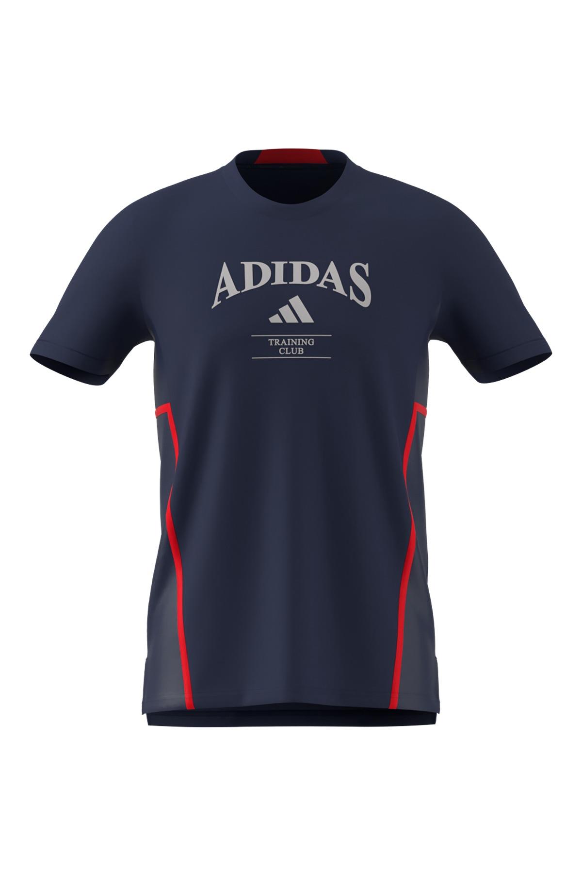adidas Erkek  Mavi  T-shirt D4T HERITAGE TEE Mavi JI6353