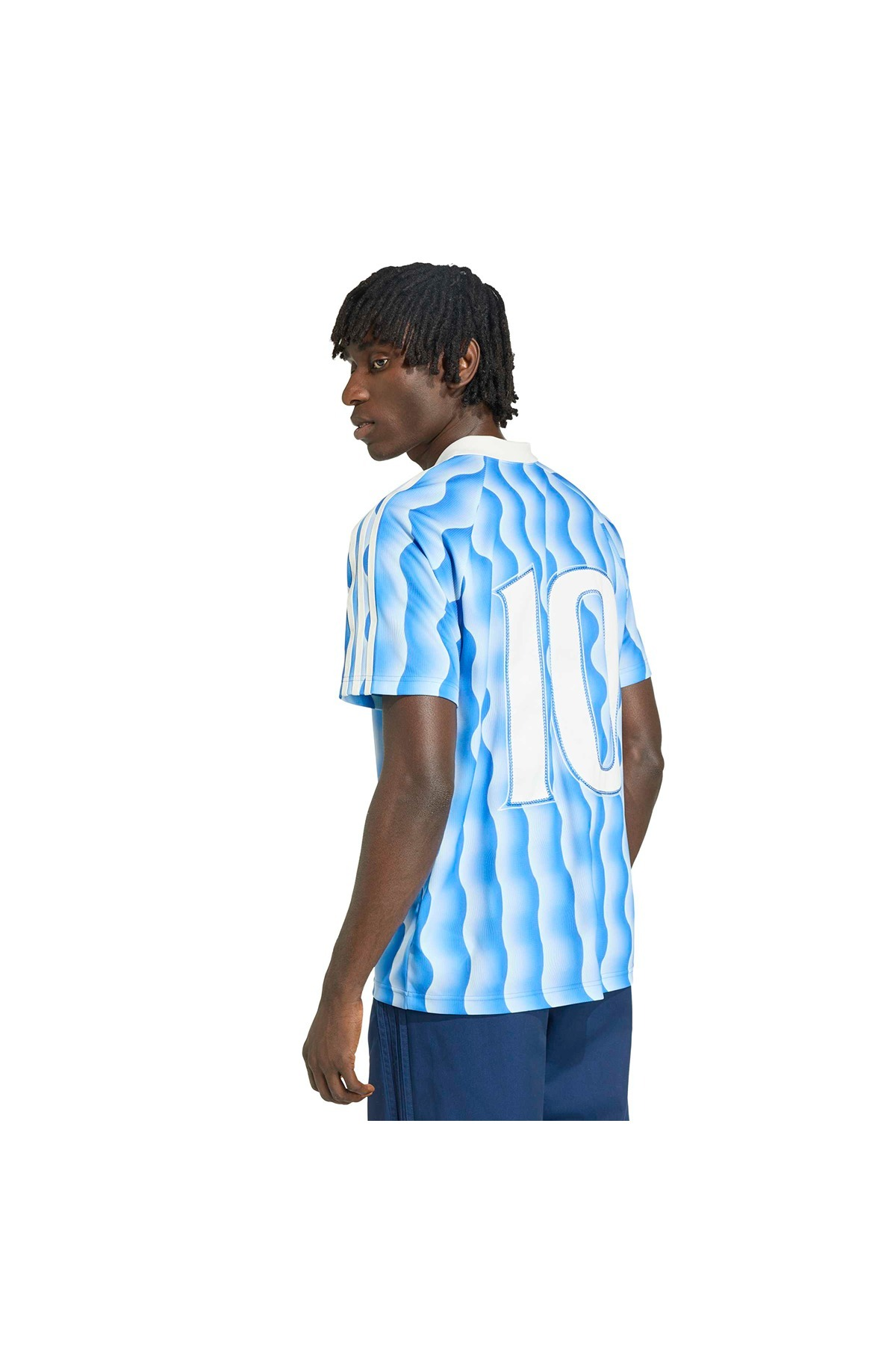 adidas Erkek  Mavi  T-shirt JERSEY KX1258