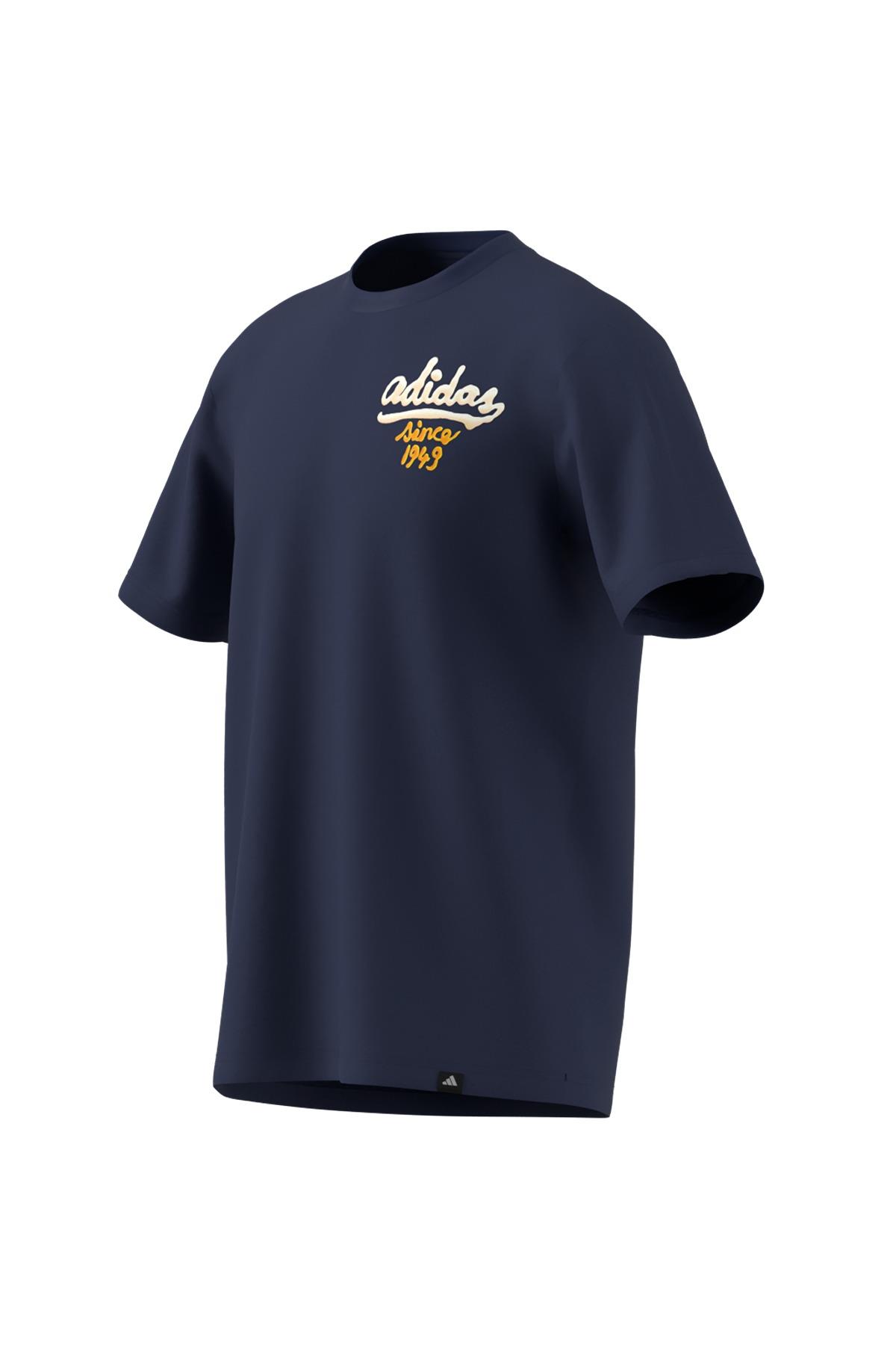 adidas Erkek  Mavi  T-shirt M SAUCE T JM6465