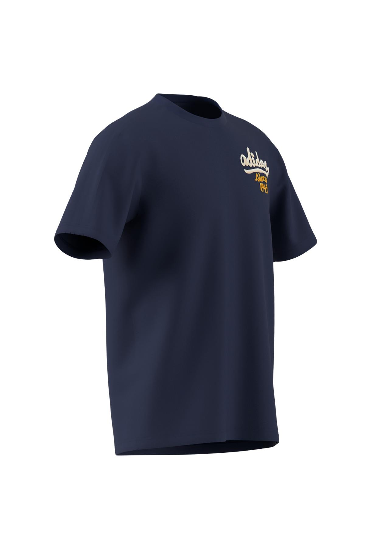 adidas Erkek  Mavi  T-shirt M SAUCE T JM6465