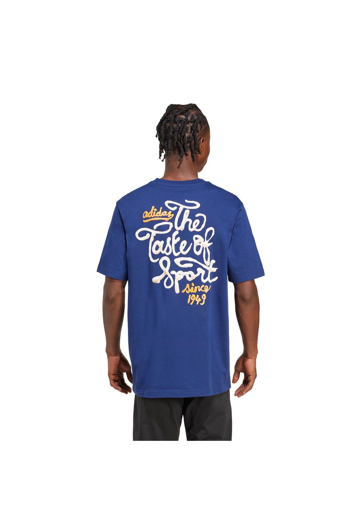 adidas Erkek  Mavi  T-shirt M SAUCE T JM6465