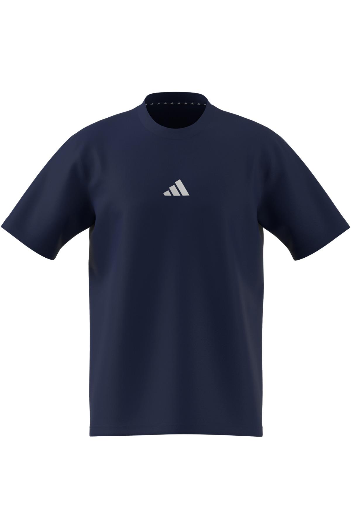 adidas Erkek  Mavi  T-shirt M SL SJ T JF1093
