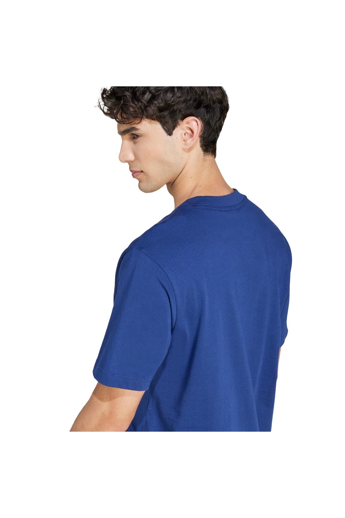 adidas Erkek  Mavi  T-shirt M SL SJ T JF1093