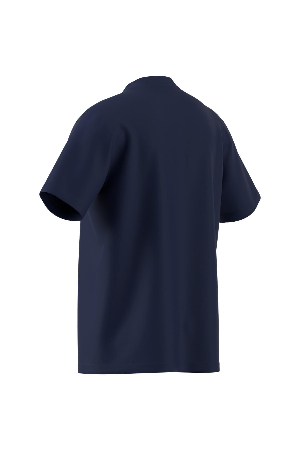 adidas Erkek  Mavi  T-shirt M SL SJ T JF1093