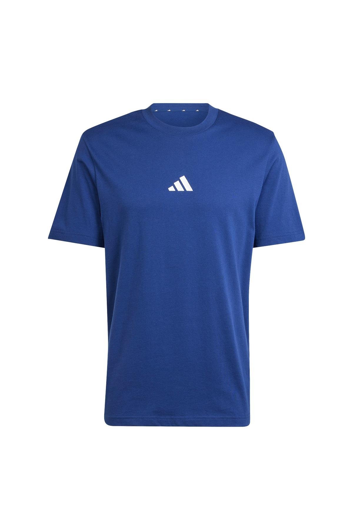 adidas Erkek  Mavi  T-shirt M SL SJ T JF1093