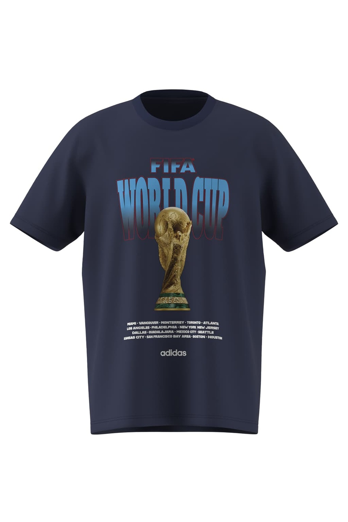 adidas  Erkek Mavi  T-shirt M WC TOUR TEE 2 KH3680